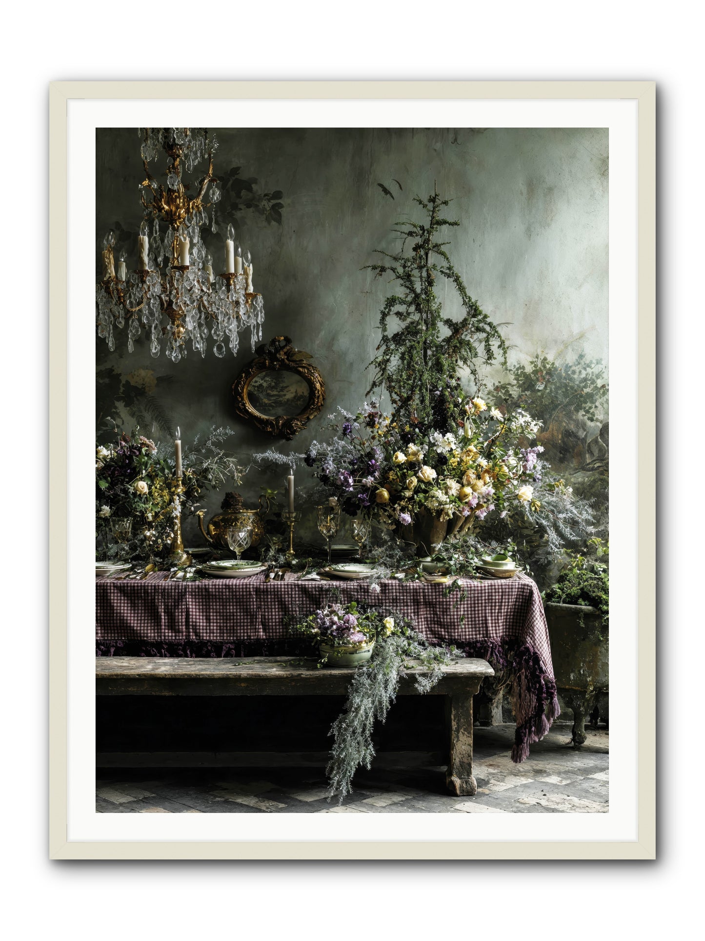 Bathed In Celestial Glow -- Framed Print - White 36x48