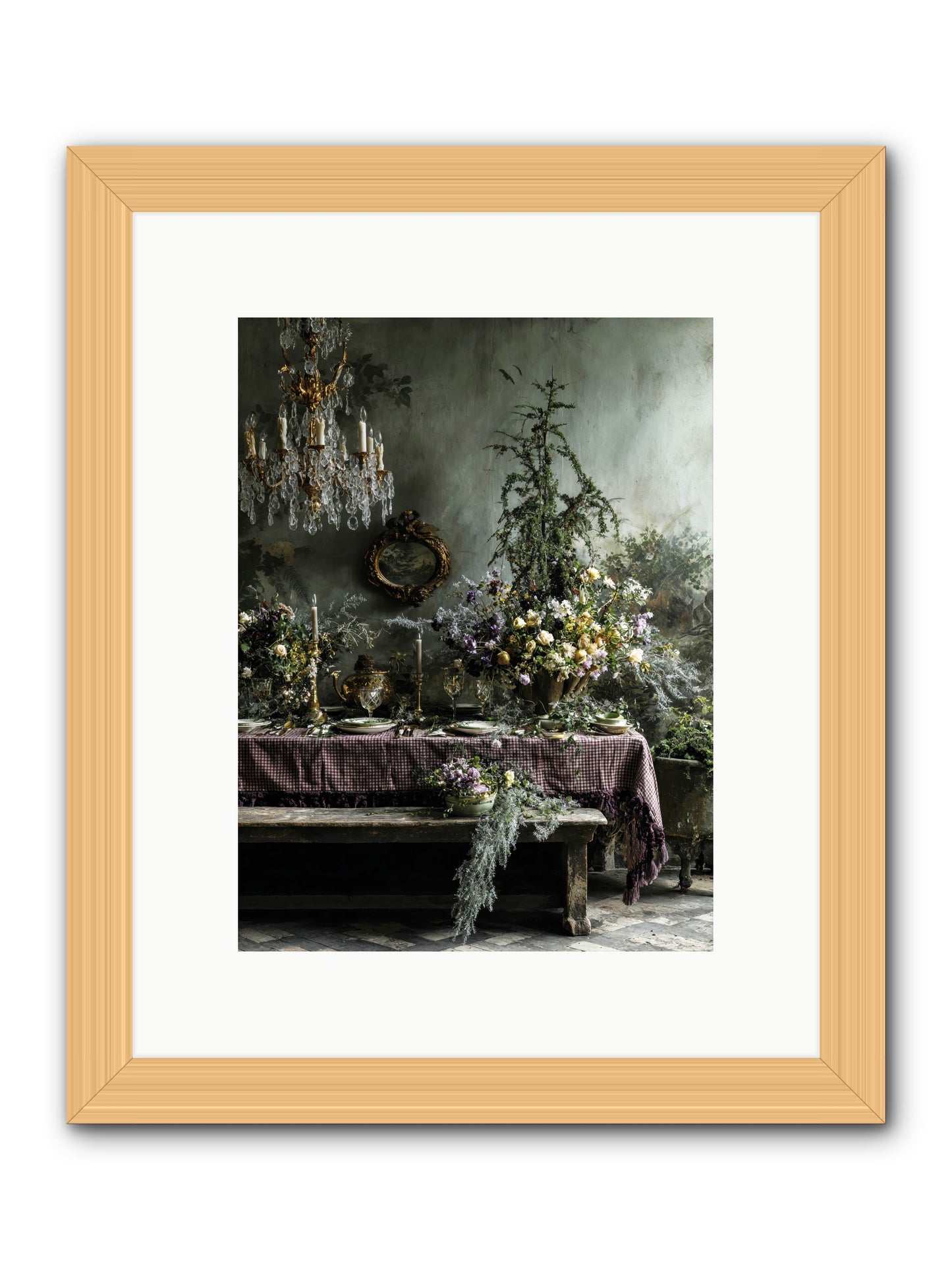 Bathed In Celestial Glow -- Framed Print - Natural 9x12