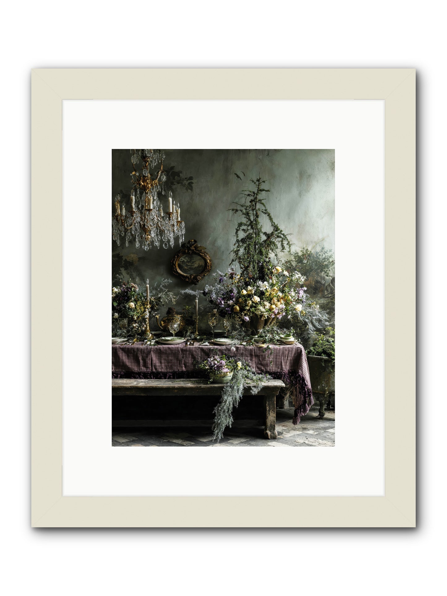 Bathed In Celestial Glow -- Framed Print - White 9x12