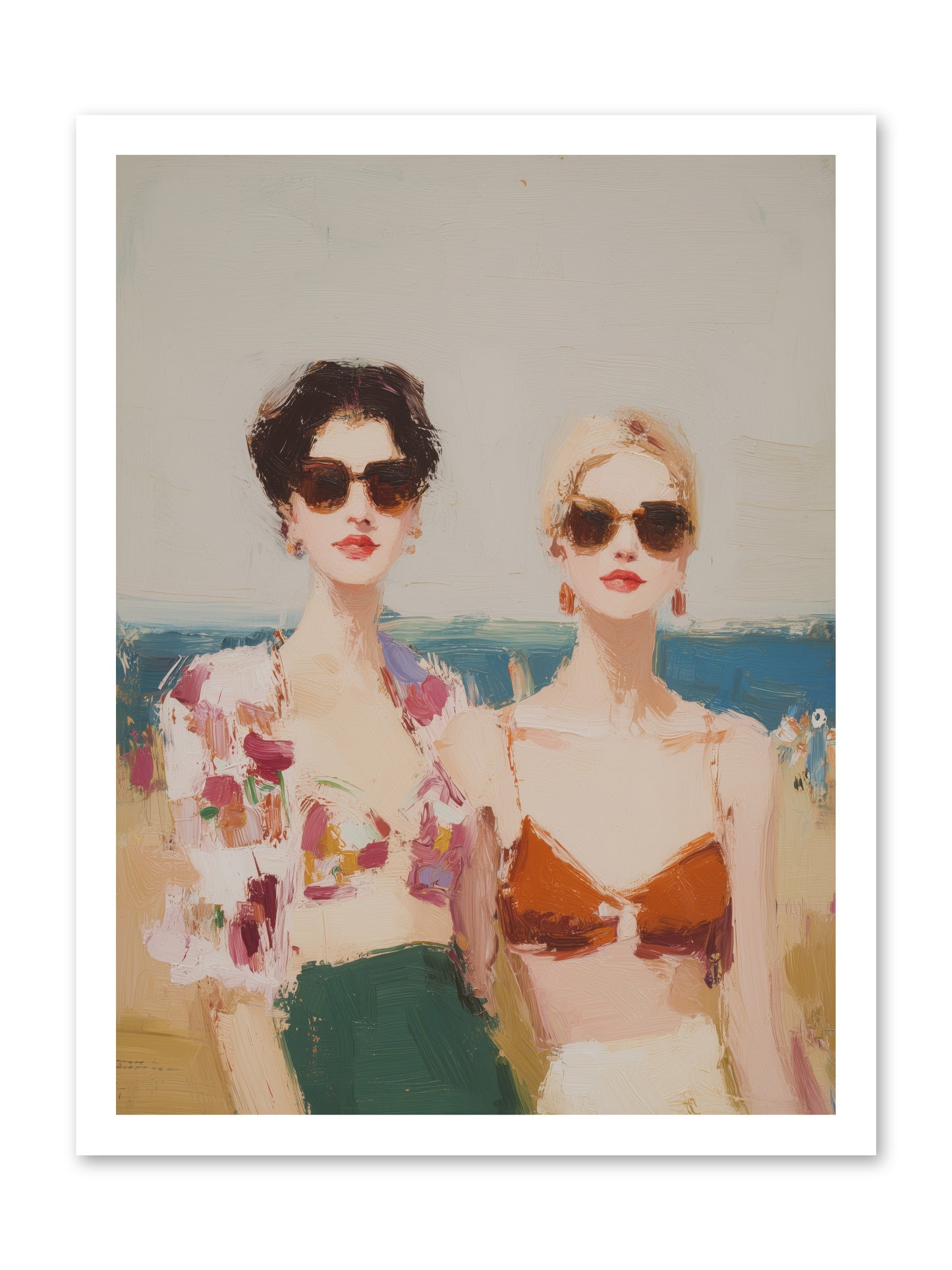 Beach Besties -- Paper Print 18x24