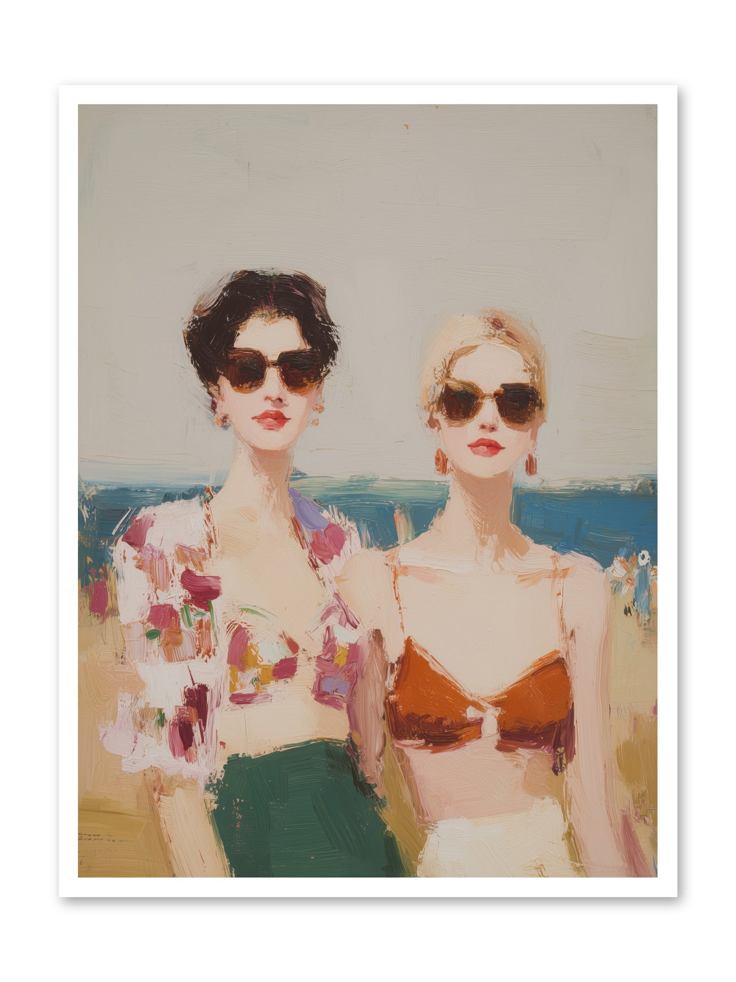 Beach Besties -- Paper Print 30x40