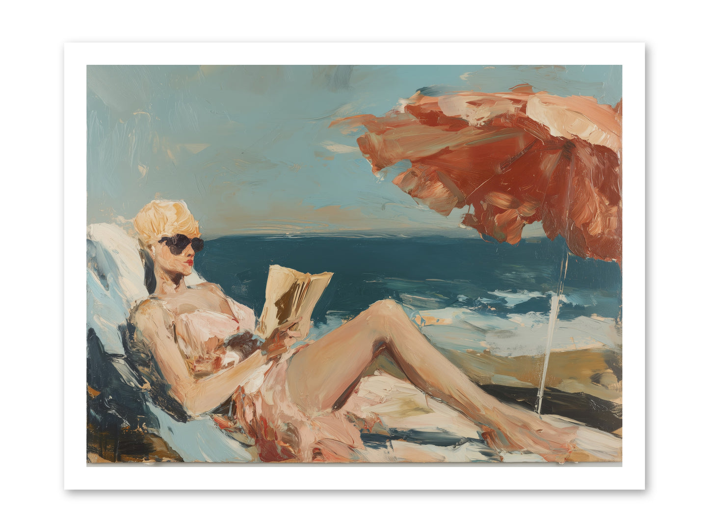 Beach Book Club -- Paper Print 24x18
