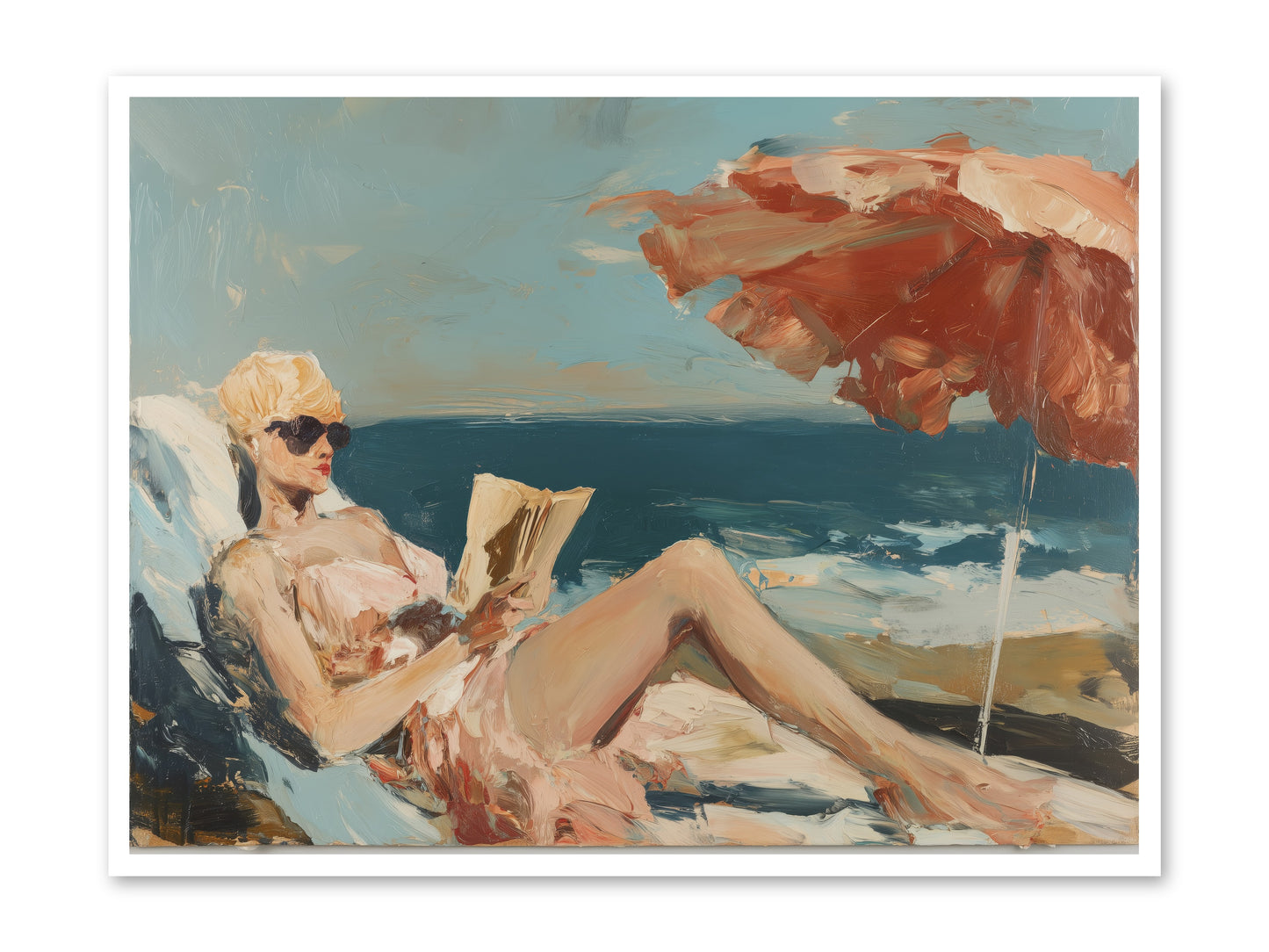 Beach Book Club -- Paper Print 48x36