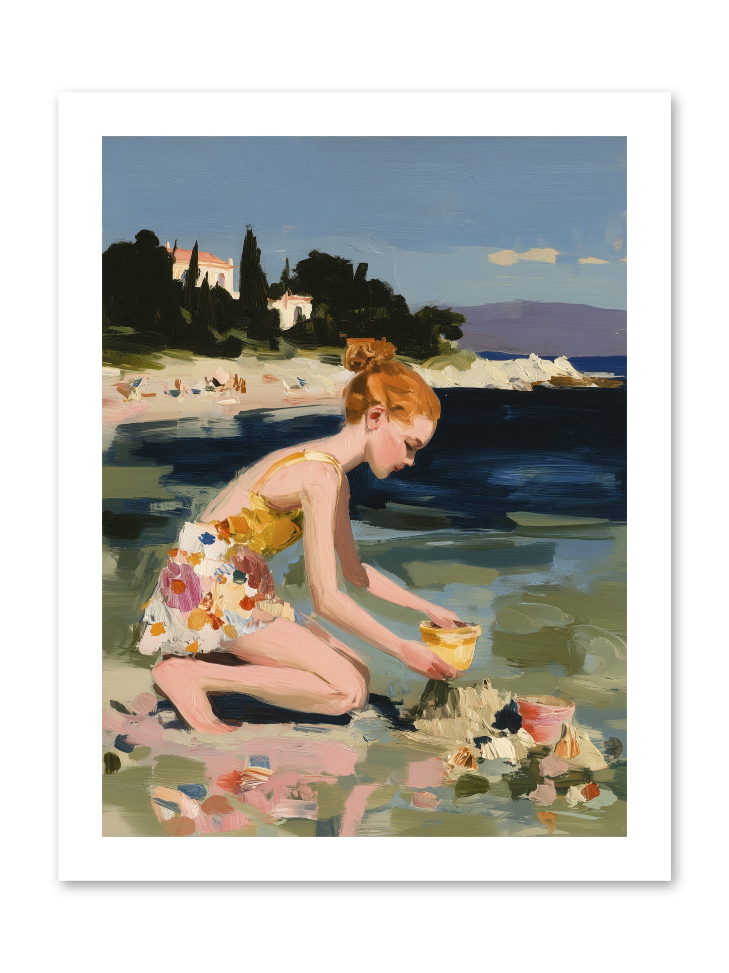 Beach Day Bliss -- Paper Print 12x16