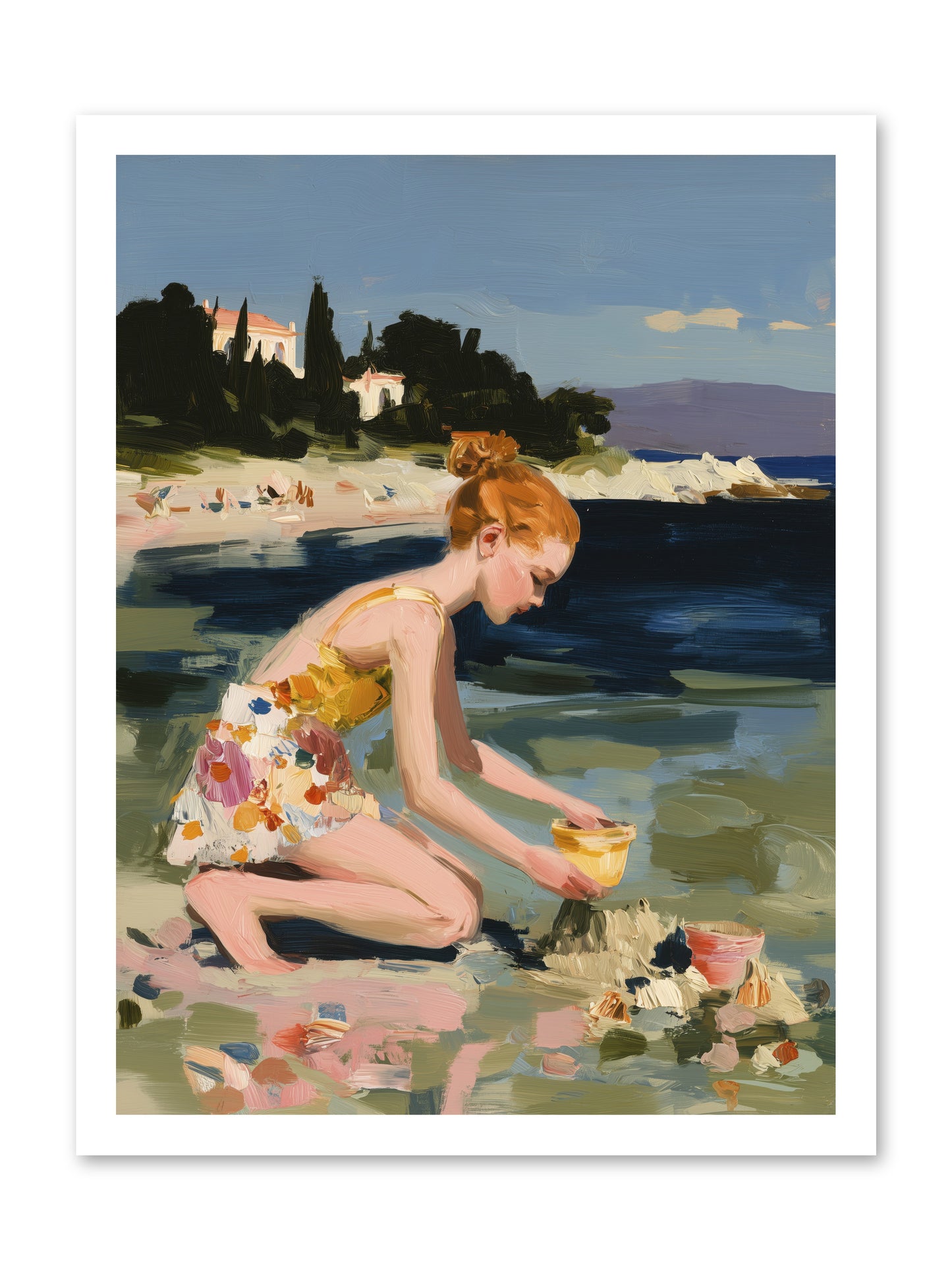 Beach Day Bliss -- Loose Canvas Print 18x24