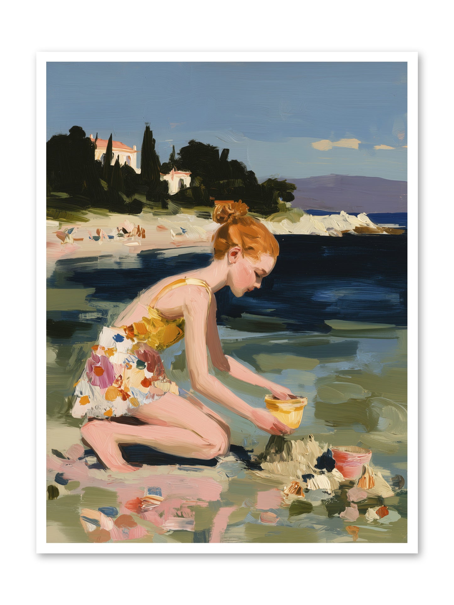 Beach Day Bliss -- Loose Canvas Print 36x48