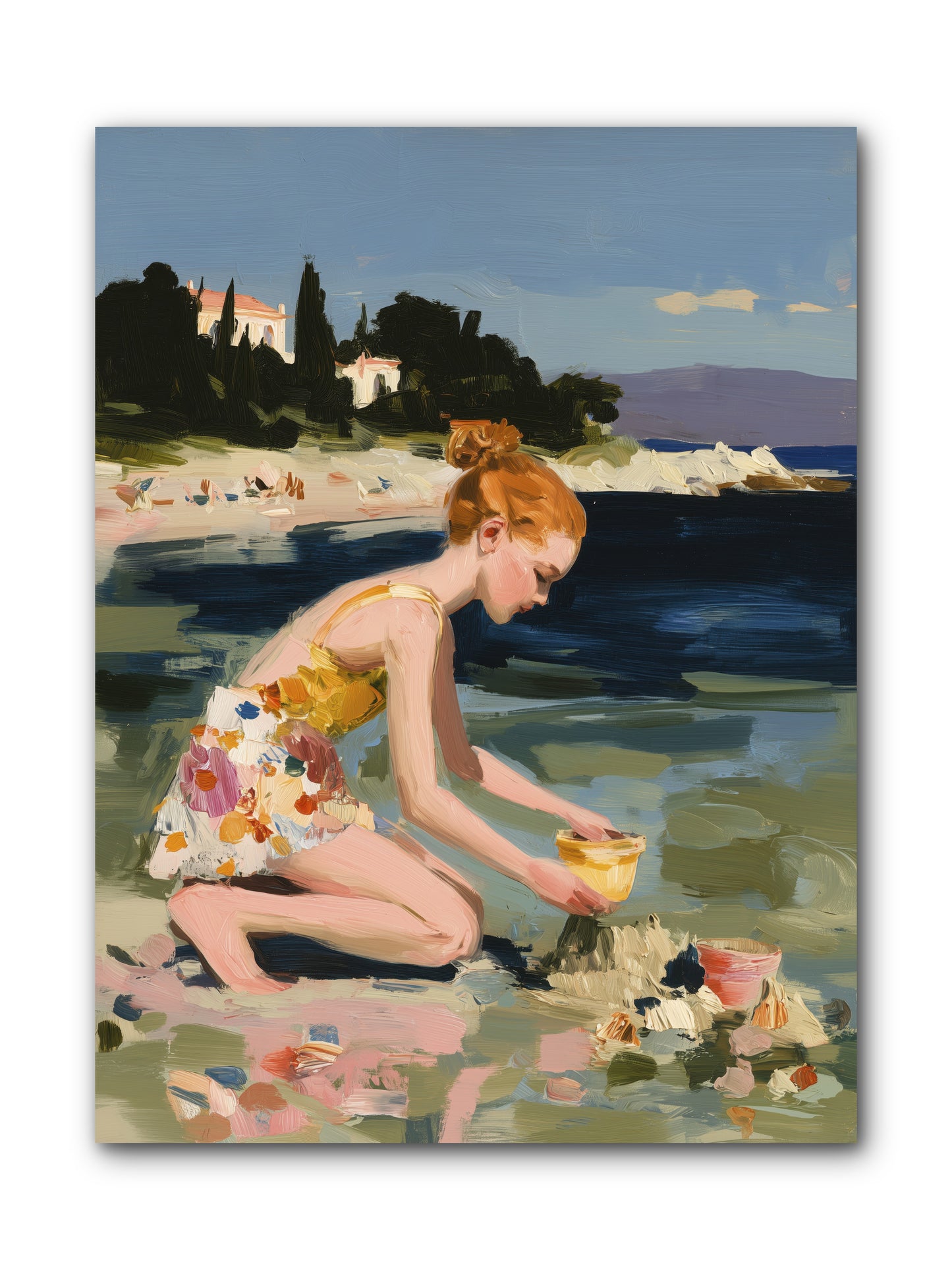 Beach Day Bliss -- Wrapped Canvas 9x12