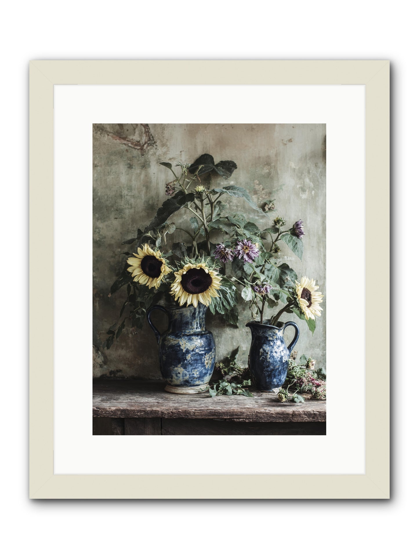 Beatrice -- Framed Print - White 12x16