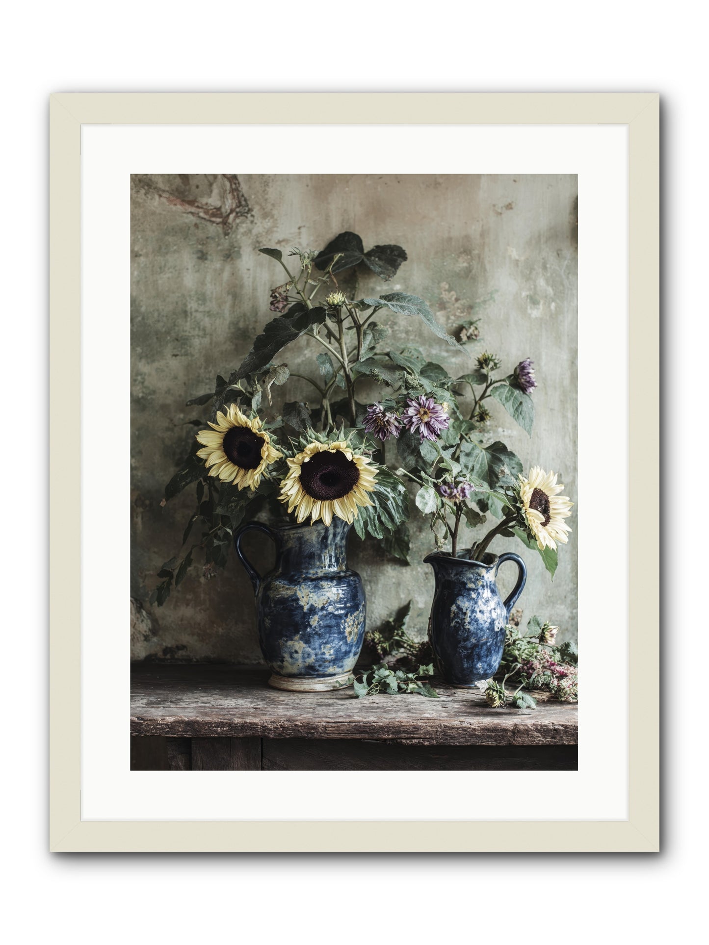Beatrice -- Framed Print - White 18x24