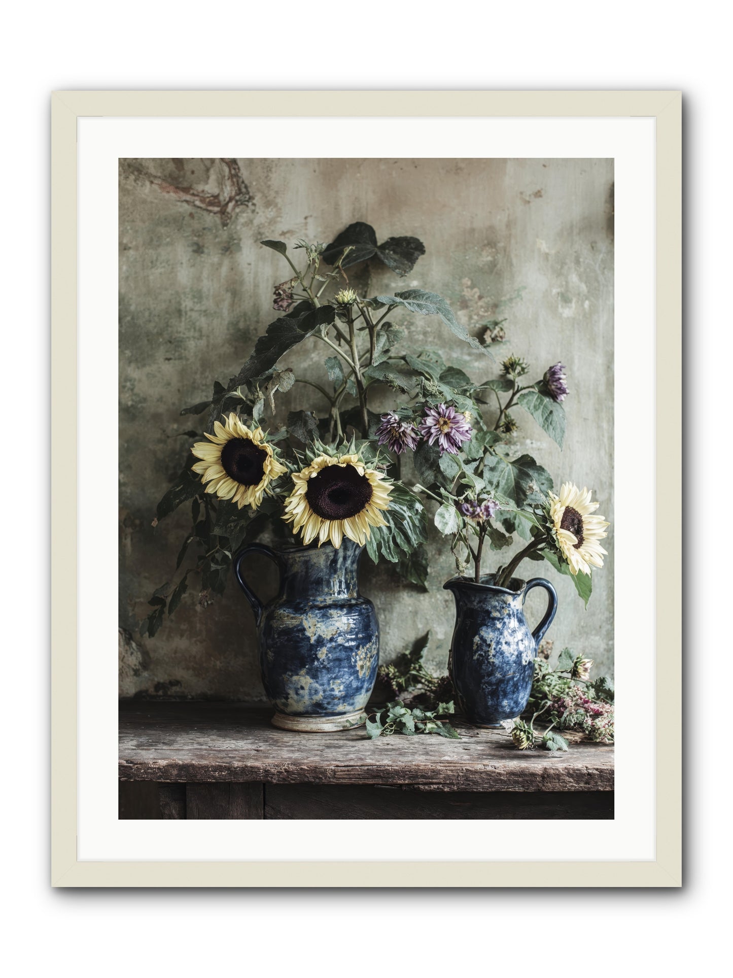 Beatrice -- Framed Print - White 24x32