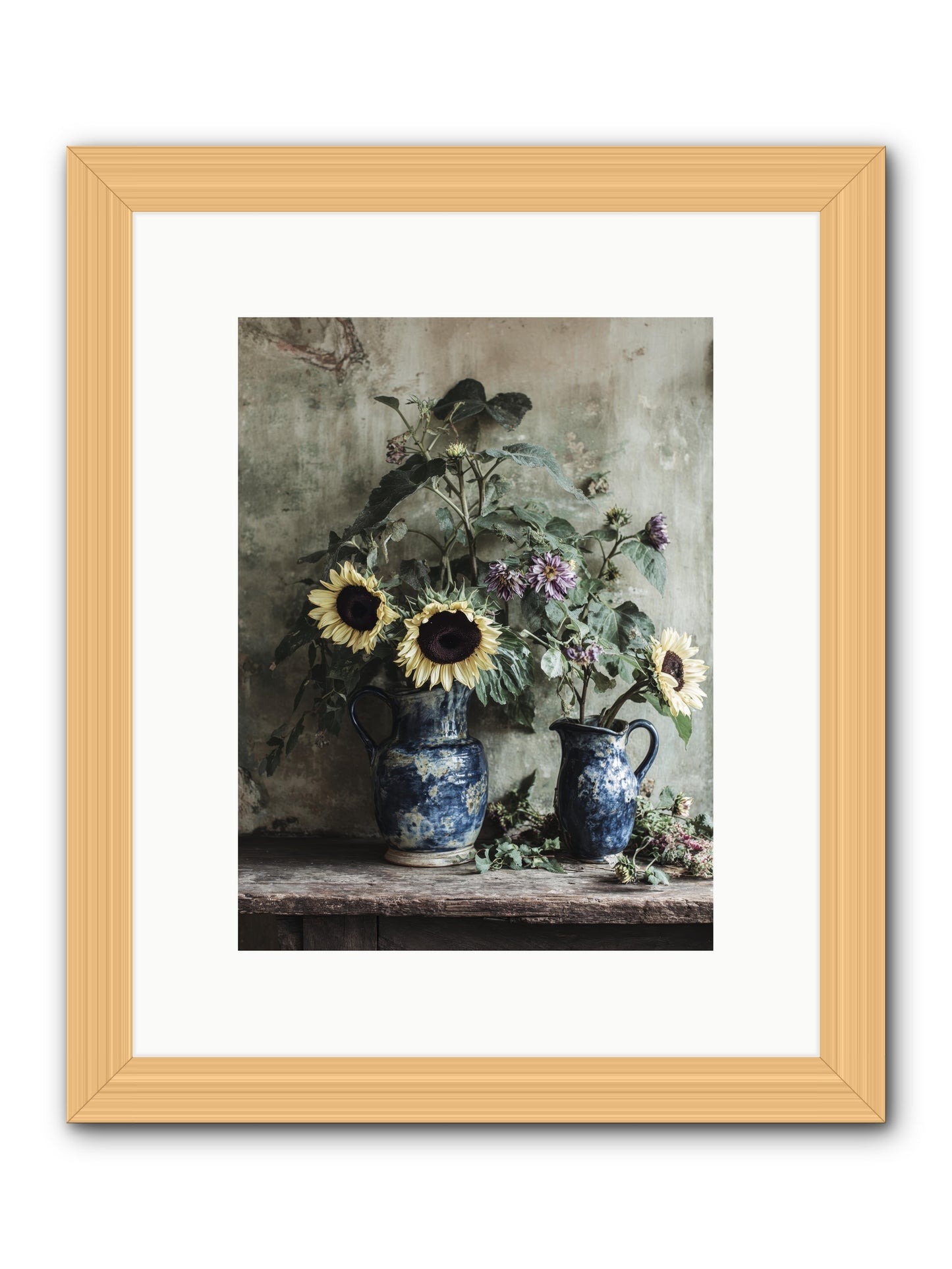 Beatrice -- Framed Print - Natural 9x12