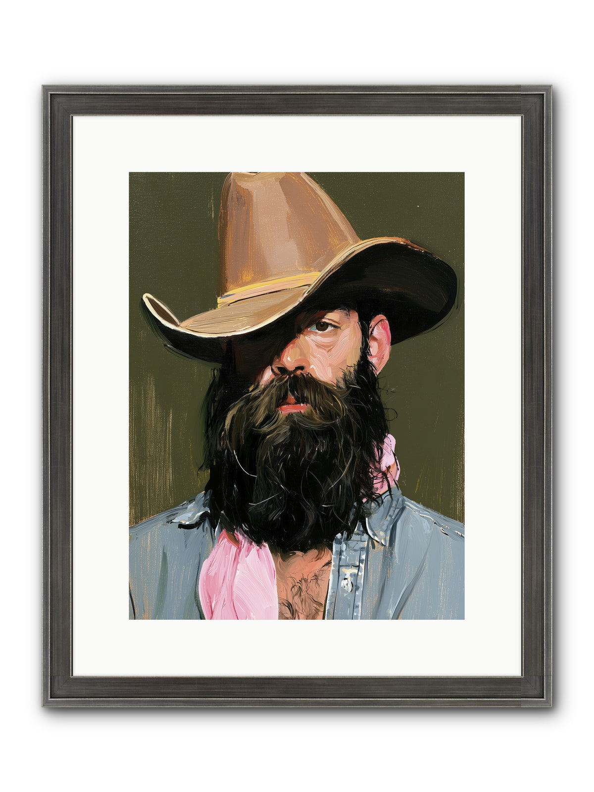Beau with a Bow REZ — Beau-with-a-Bow_REZ-12x16-Framed-Print-Slimwoods-Black-Silver.jpg