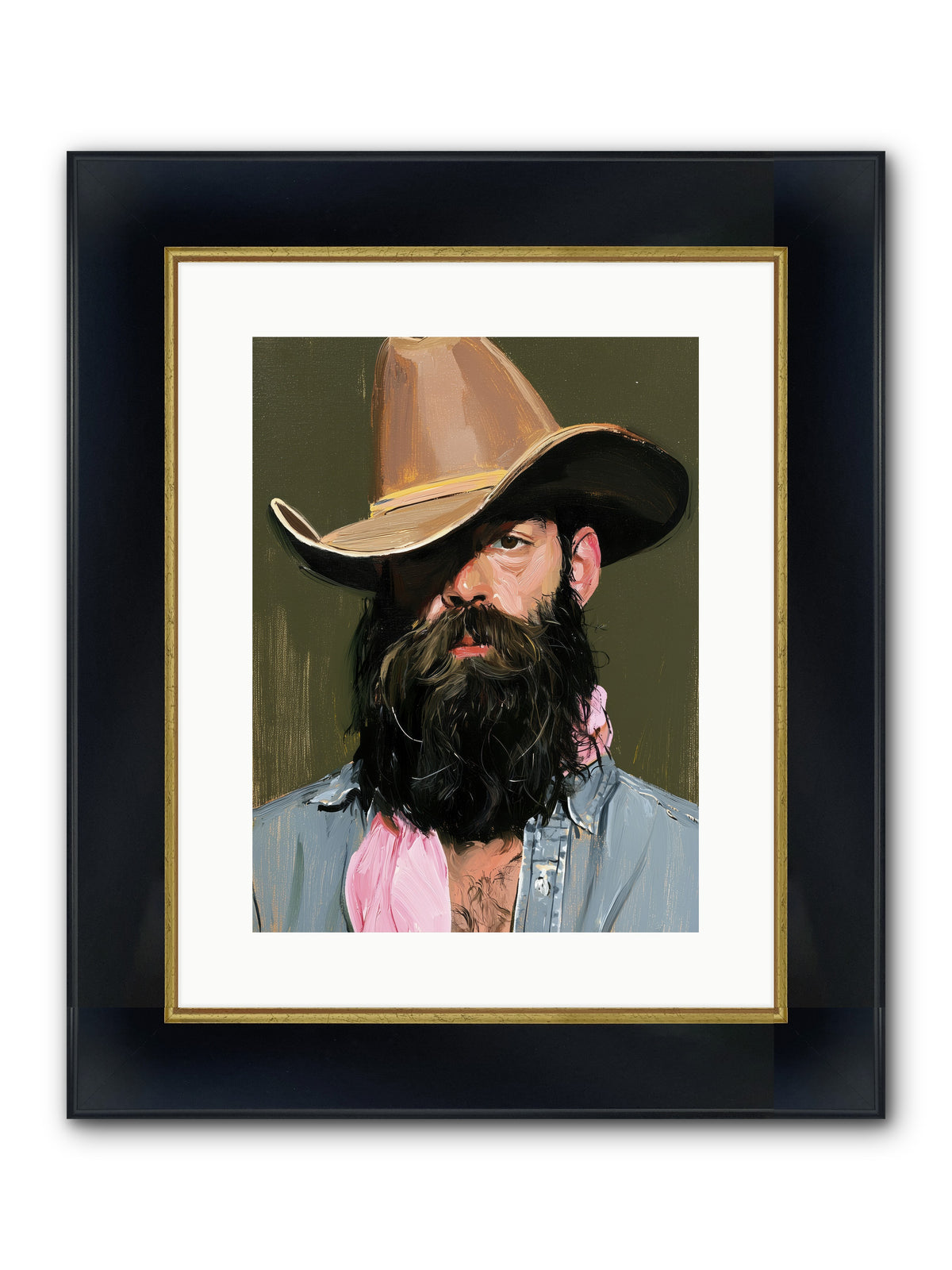 Beau with a Bow REZ — Beau-with-a-Bow_REZ-12x16-Framed-Print-Wide-Black-w-Gold.jpg
