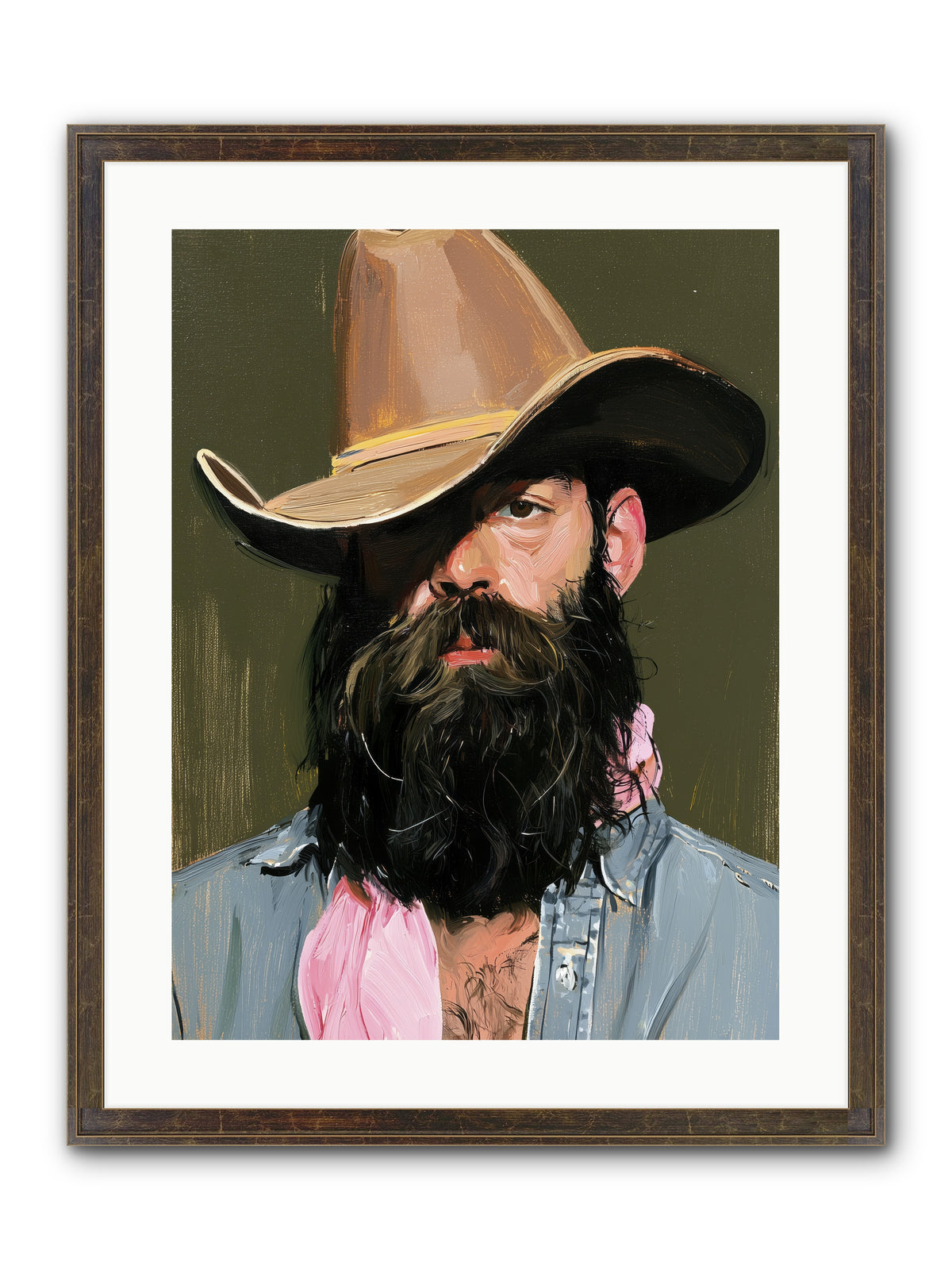 Beau with a Bow REZ — Beau-with-a-Bow_REZ-18x24-Framed-Print-Slimwoods-Black-Gold.jpg