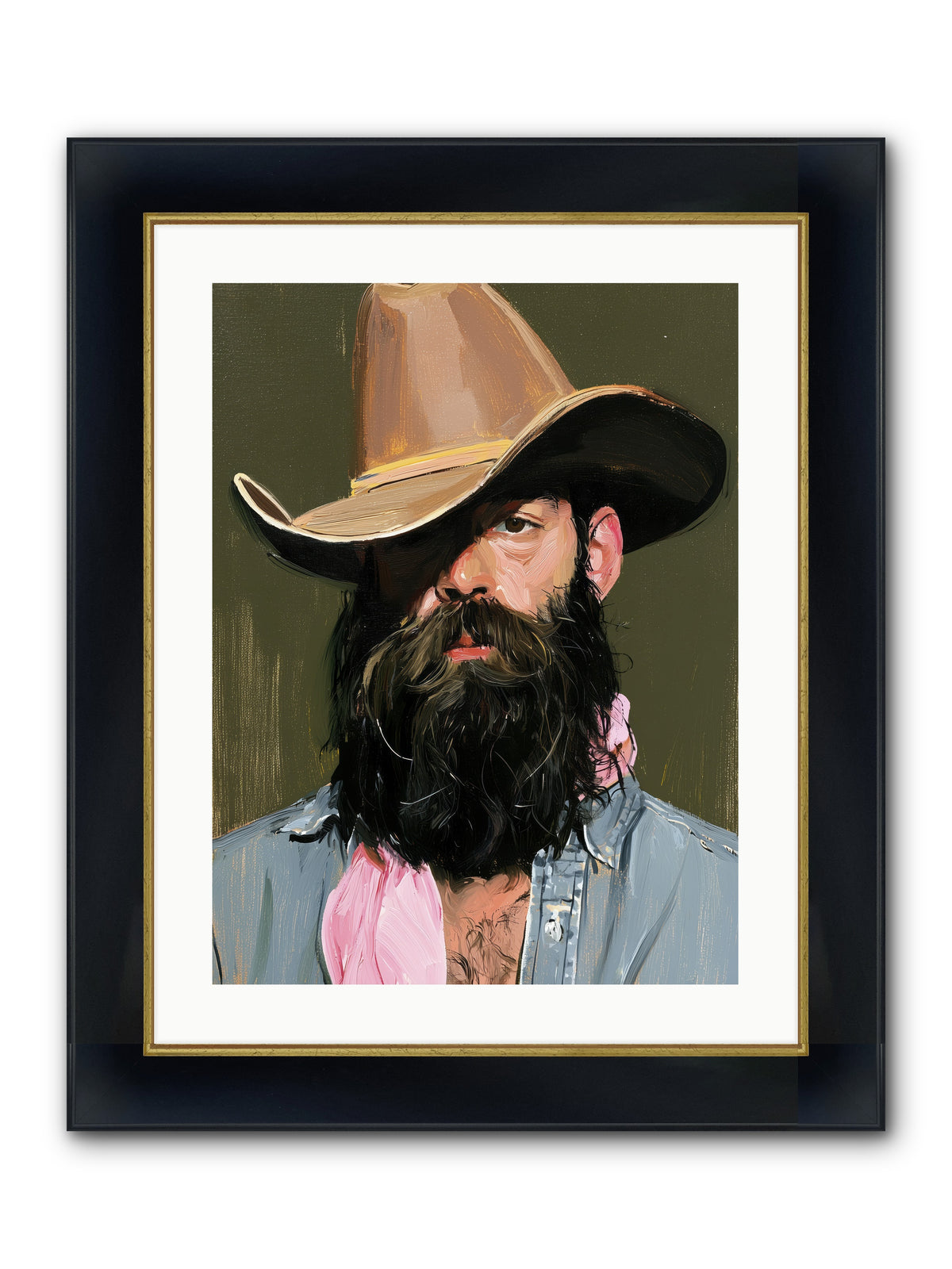Beau with a Bow REZ — Beau-with-a-Bow_REZ-18x24-Framed-Print-Wide-Black-w-Gold.jpg