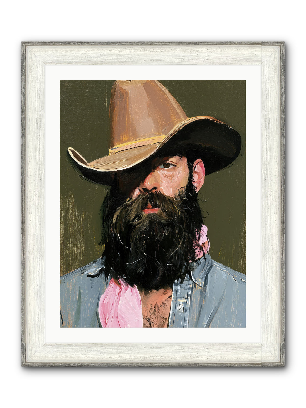 Beau with a Bow REZ — Beau-with-a-Bow_REZ-24x32-Framed-Print-Driftwood-White.jpg