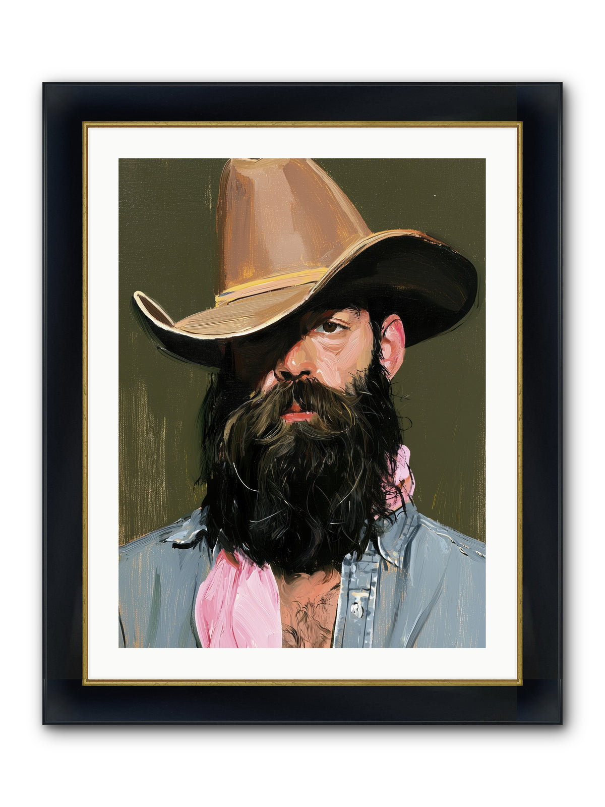 Beau with a Bow REZ — Beau-with-a-Bow_REZ-24x32-Framed-Print-Wide-Black-w-Gold.jpg