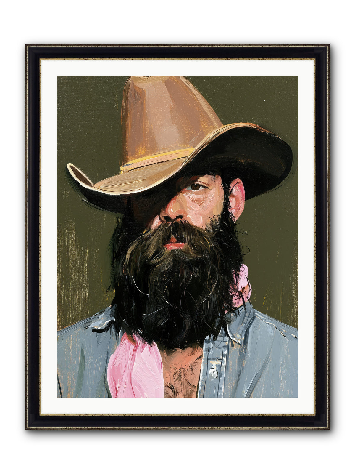 Beau with a Bow REZ — Beau-with-a-Bow_REZ-30x40-Framed-Print-Black-Gold.jpg