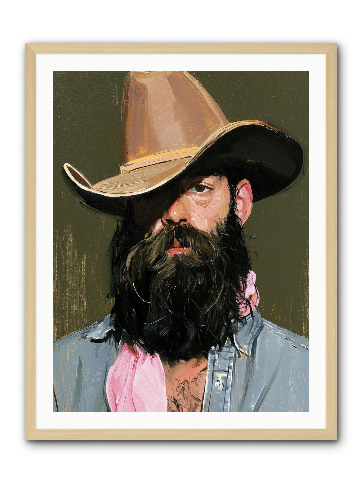 Beau with a Bow REZ — Beau-with-a-Bow_REZ-30x40-Framed-Print-Natural.jpg