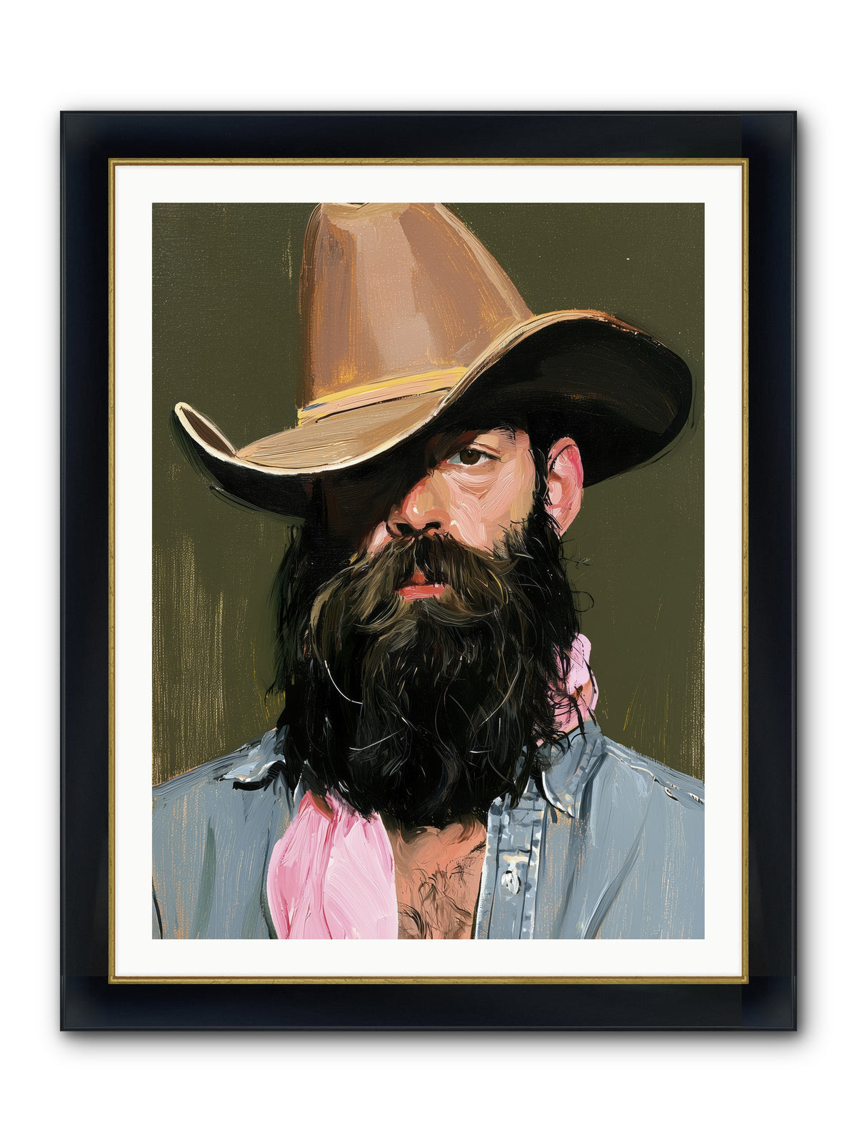 Beau with a Bow REZ — Beau-with-a-Bow_REZ-30x40-Framed-Print-Wide-Black-w-Gold.jpg