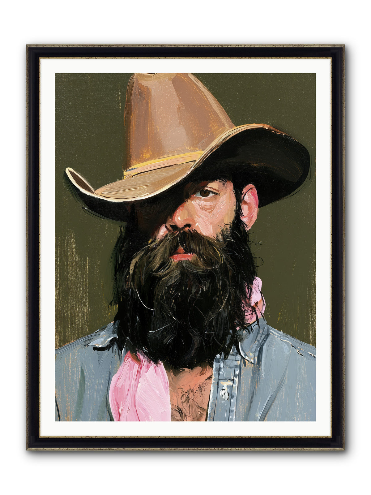 Beau with a Bow REZ — Beau-with-a-Bow_REZ-36x48-Framed-Print-Black-Gold.jpg