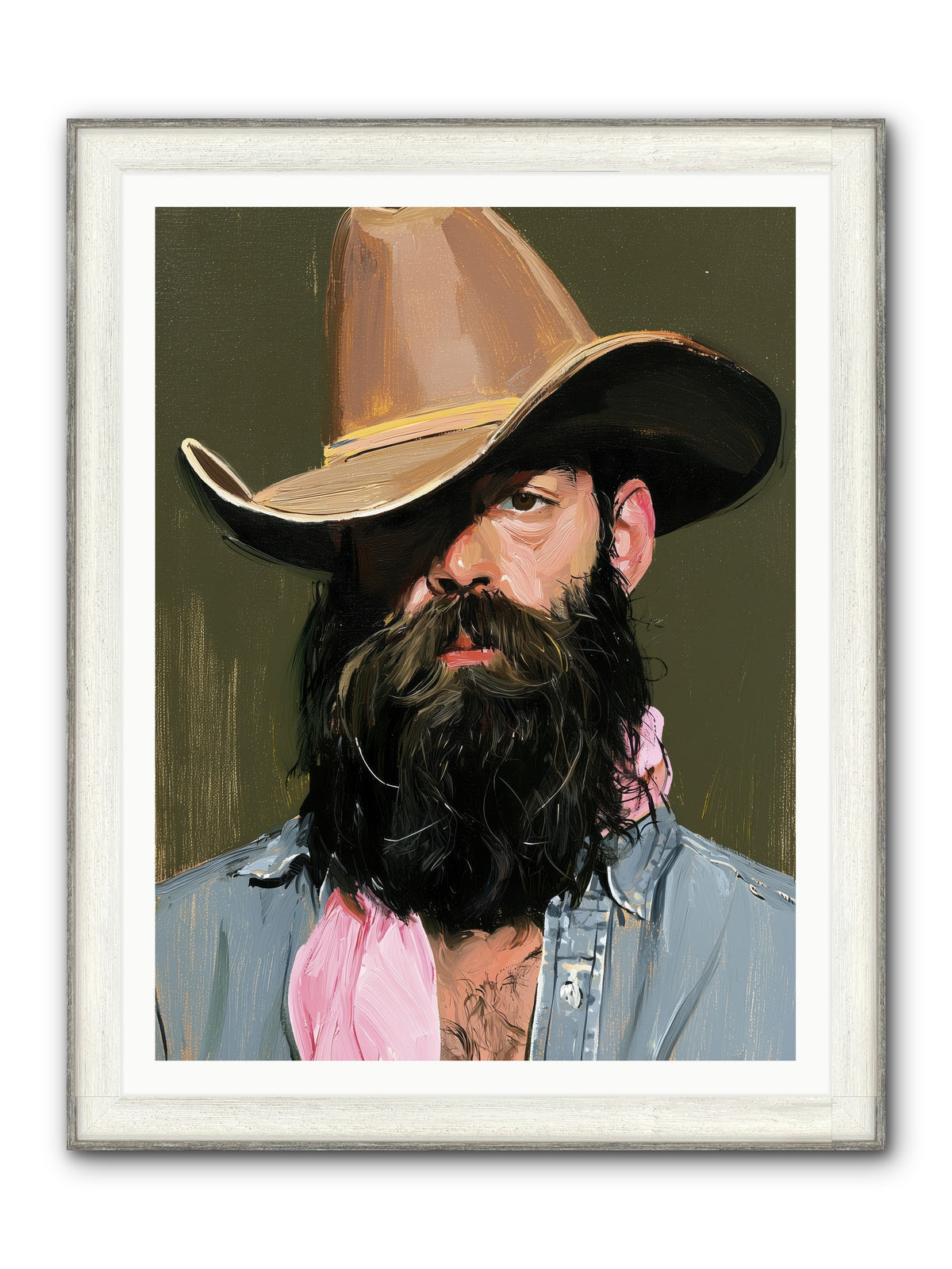 Beau with a Bow REZ — Beau-with-a-Bow_REZ-36x48-Framed-Print-Driftwood-White.jpg