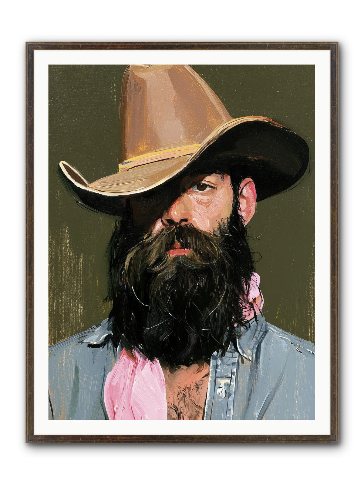Beau with a Bow REZ — Beau-with-a-Bow_REZ-36x48-Framed-Print-Slimwoods-Black-Gold.jpg