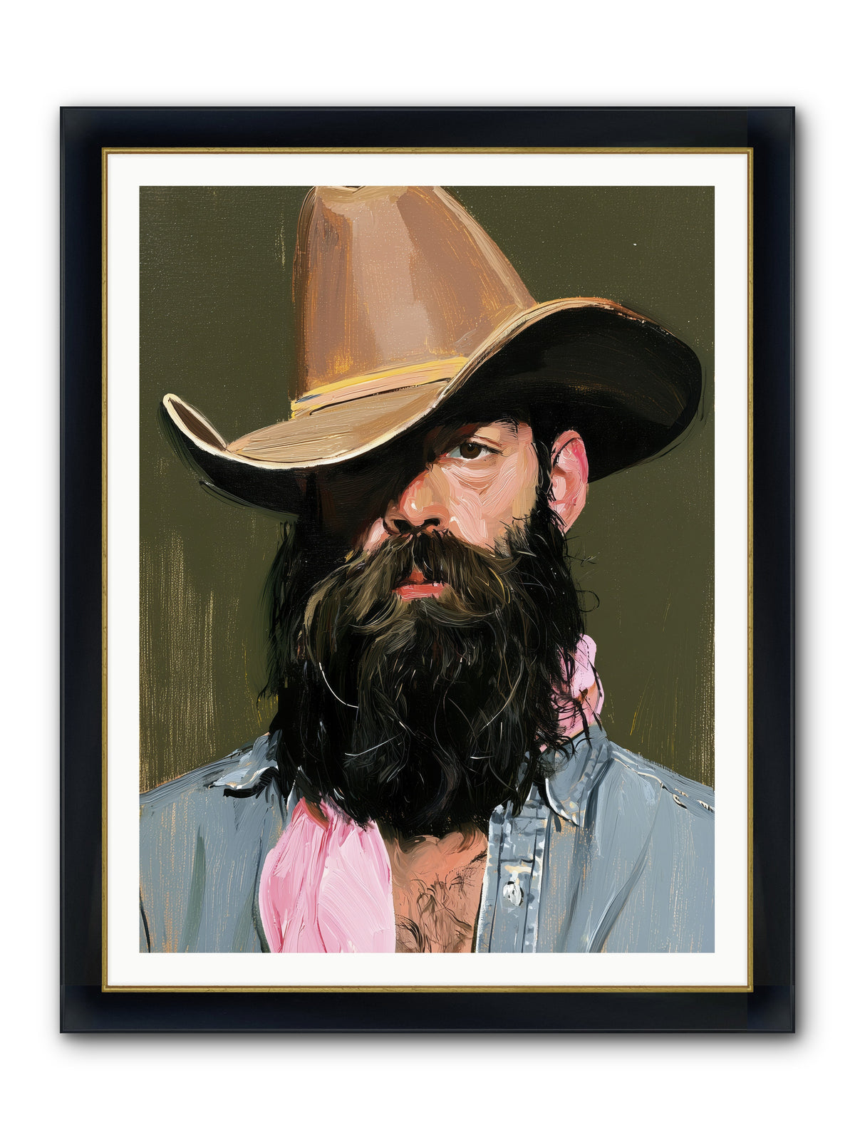 Beau with a Bow REZ — Beau-with-a-Bow_REZ-36x48-Framed-Print-Wide-Black-w-Gold.jpg