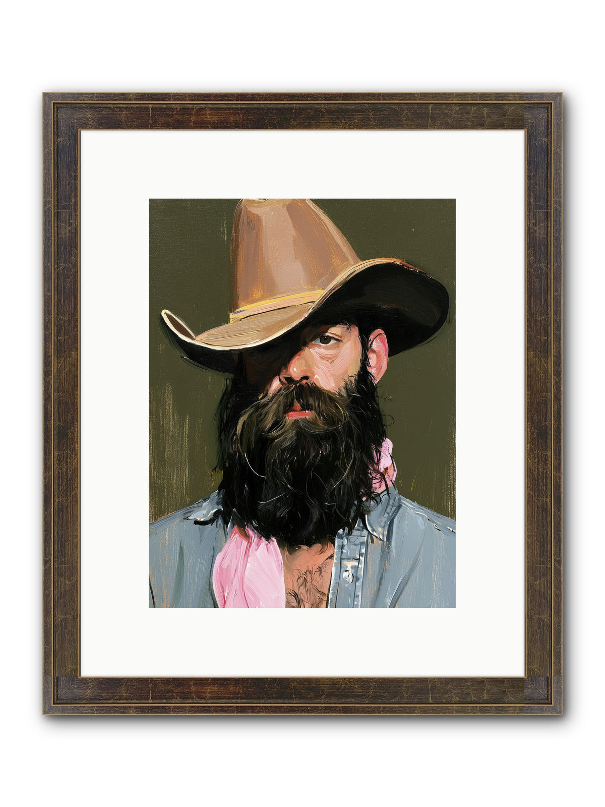 Beau with a Bow REZ — Beau-with-a-Bow_REZ-9x12-Framed-Print-Slimwoods-Black-Gold.jpg