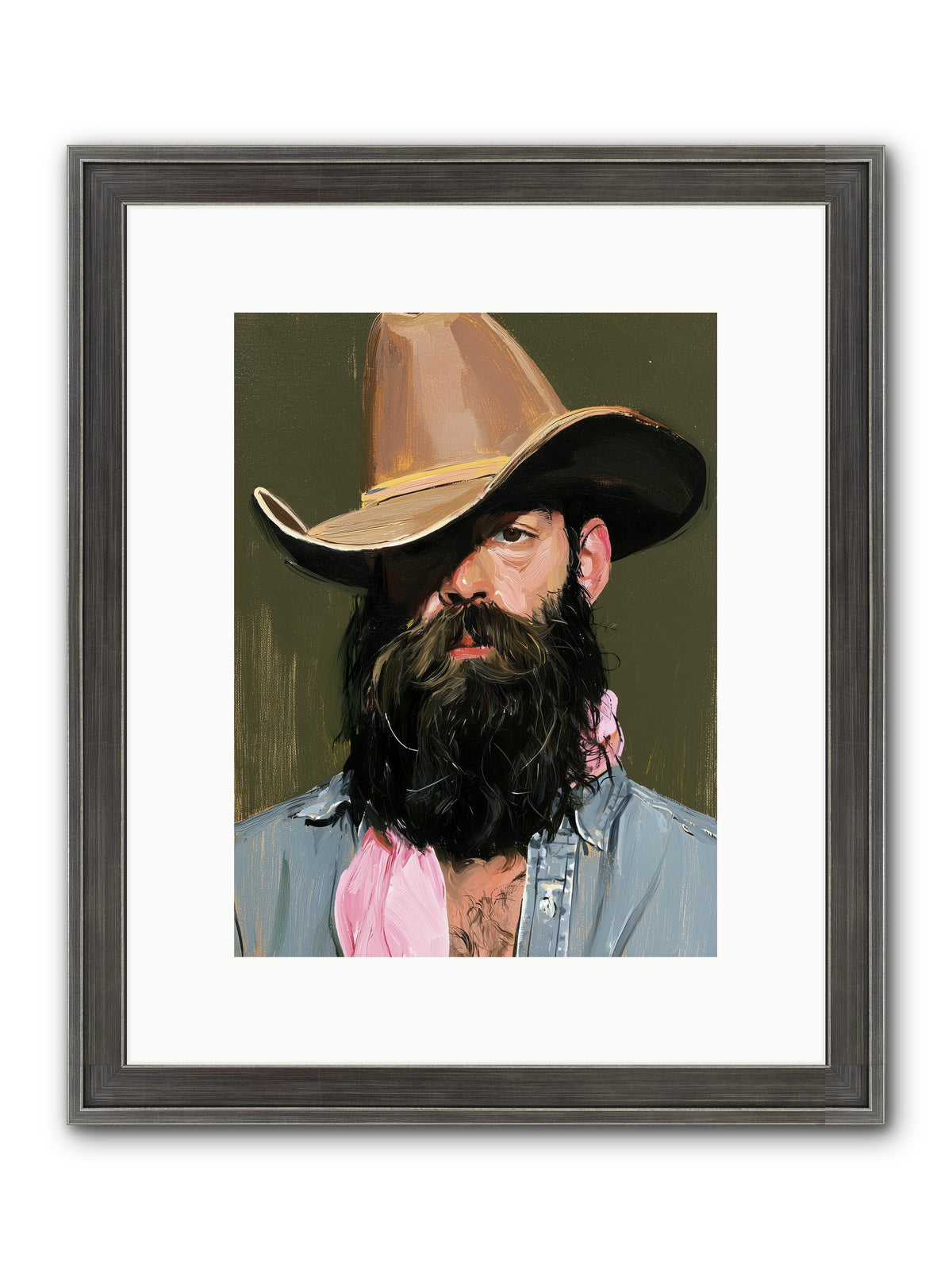 Beau with a Bow REZ — Beau-with-a-Bow_REZ-9x12-Framed-Print-Slimwoods-Black-Silver.jpg