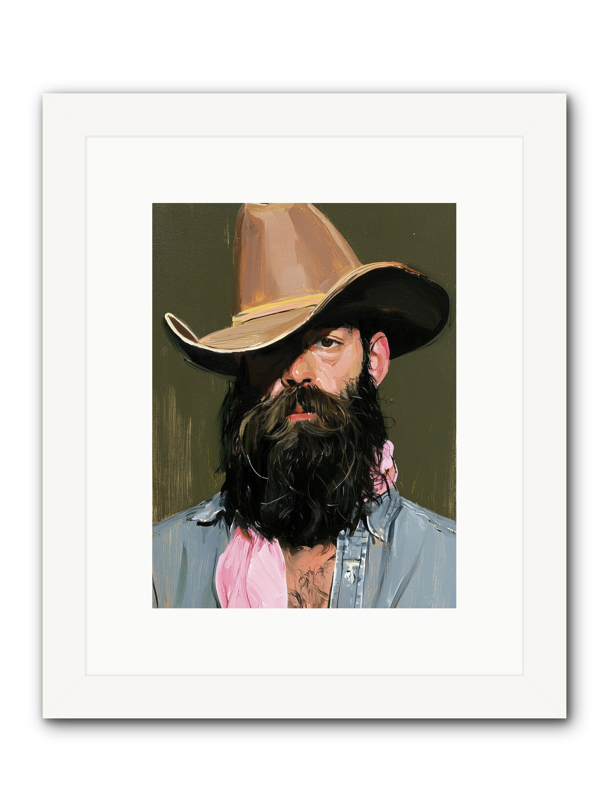 Beau with a Bow REZ — Beau-with-a-Bow_REZ-9x12-Framed-Print-White.jpg