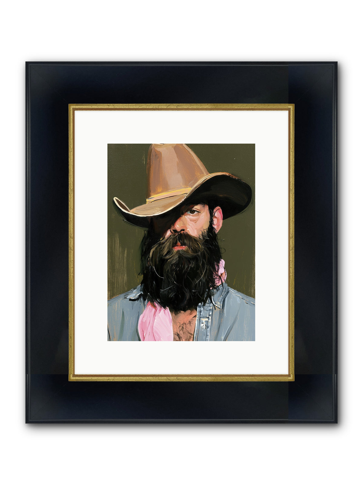 Beau with a Bow REZ — Beau-with-a-Bow_REZ-9x12-Framed-Print-Wide-Black-w-Gold.jpg