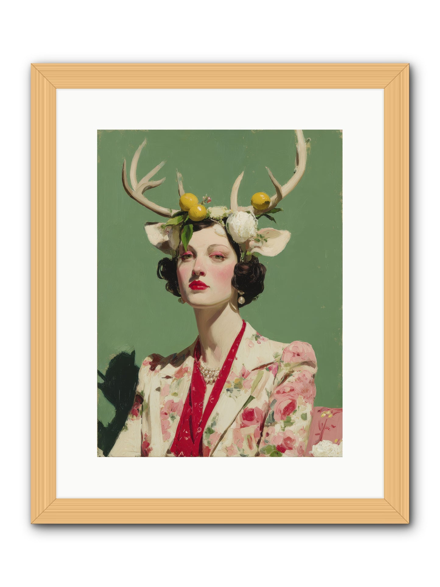 Beauty Required Imagination -- Framed Print - Natural 12x16