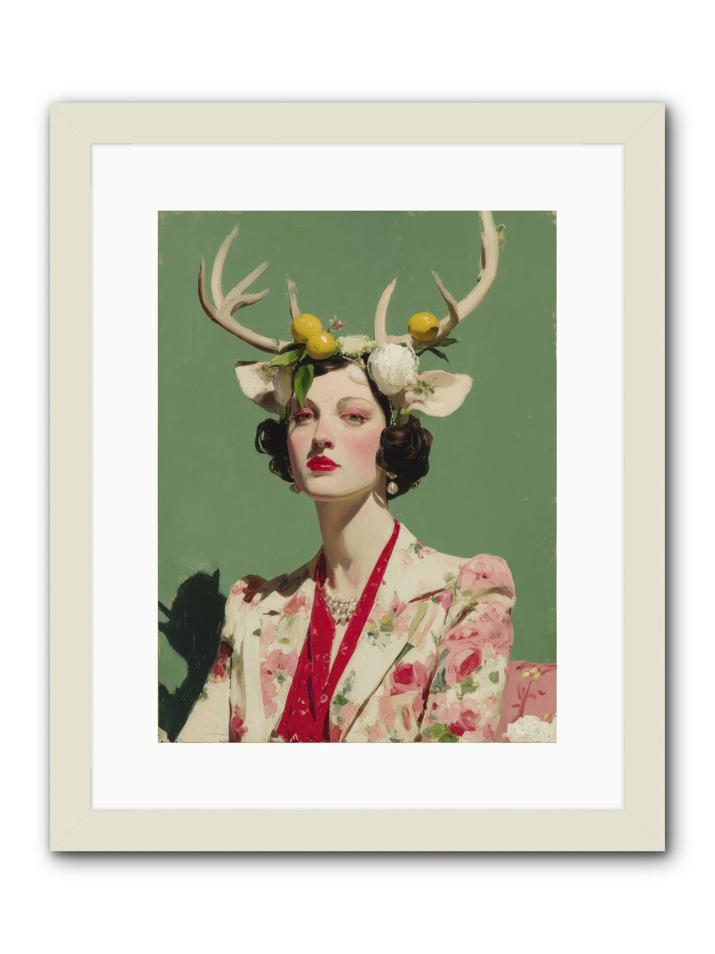 Beauty Required Imagination -- Framed Print - White 12x16