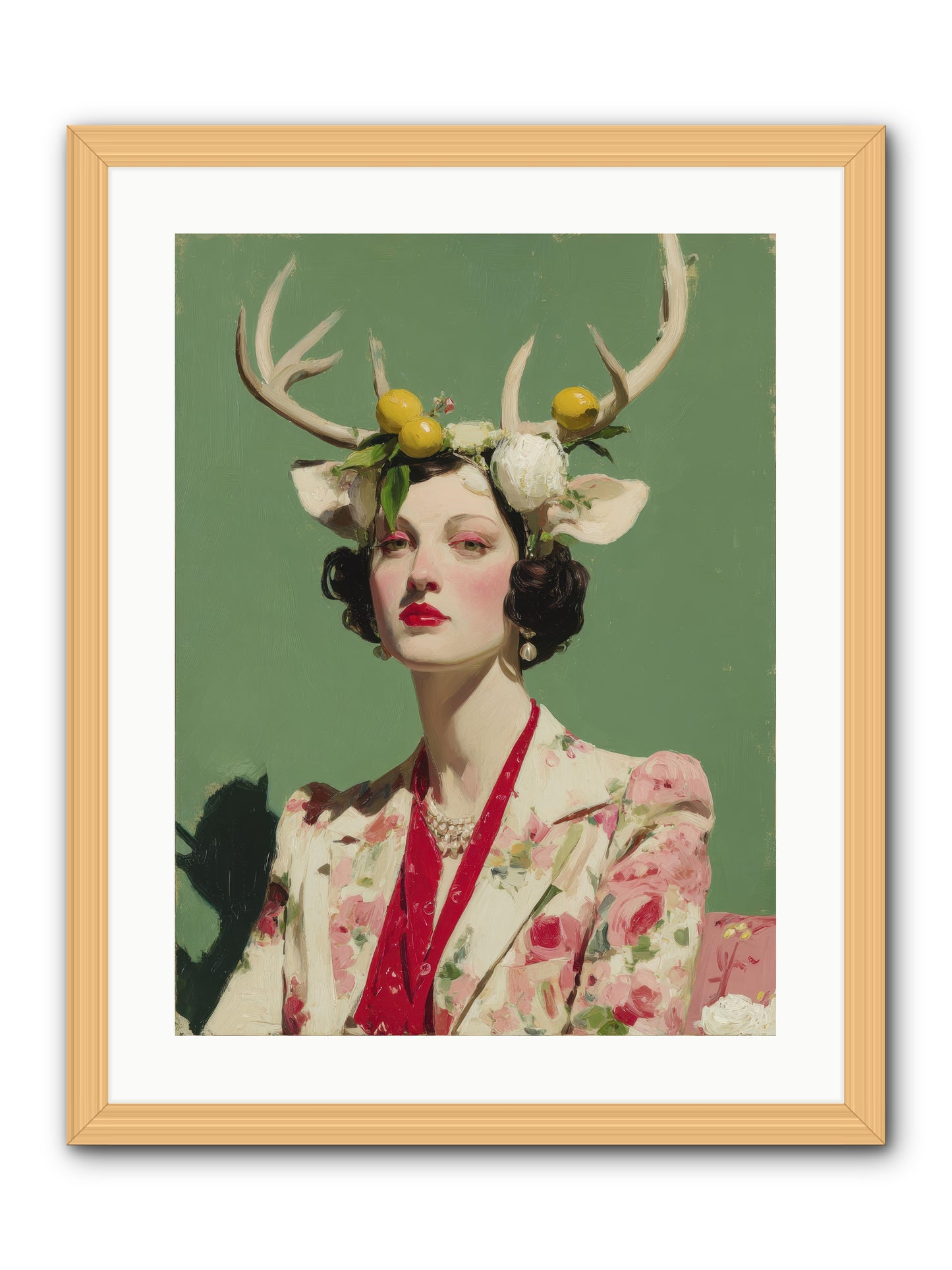 Beauty Required Imagination -- Framed Print - Natural 18x24