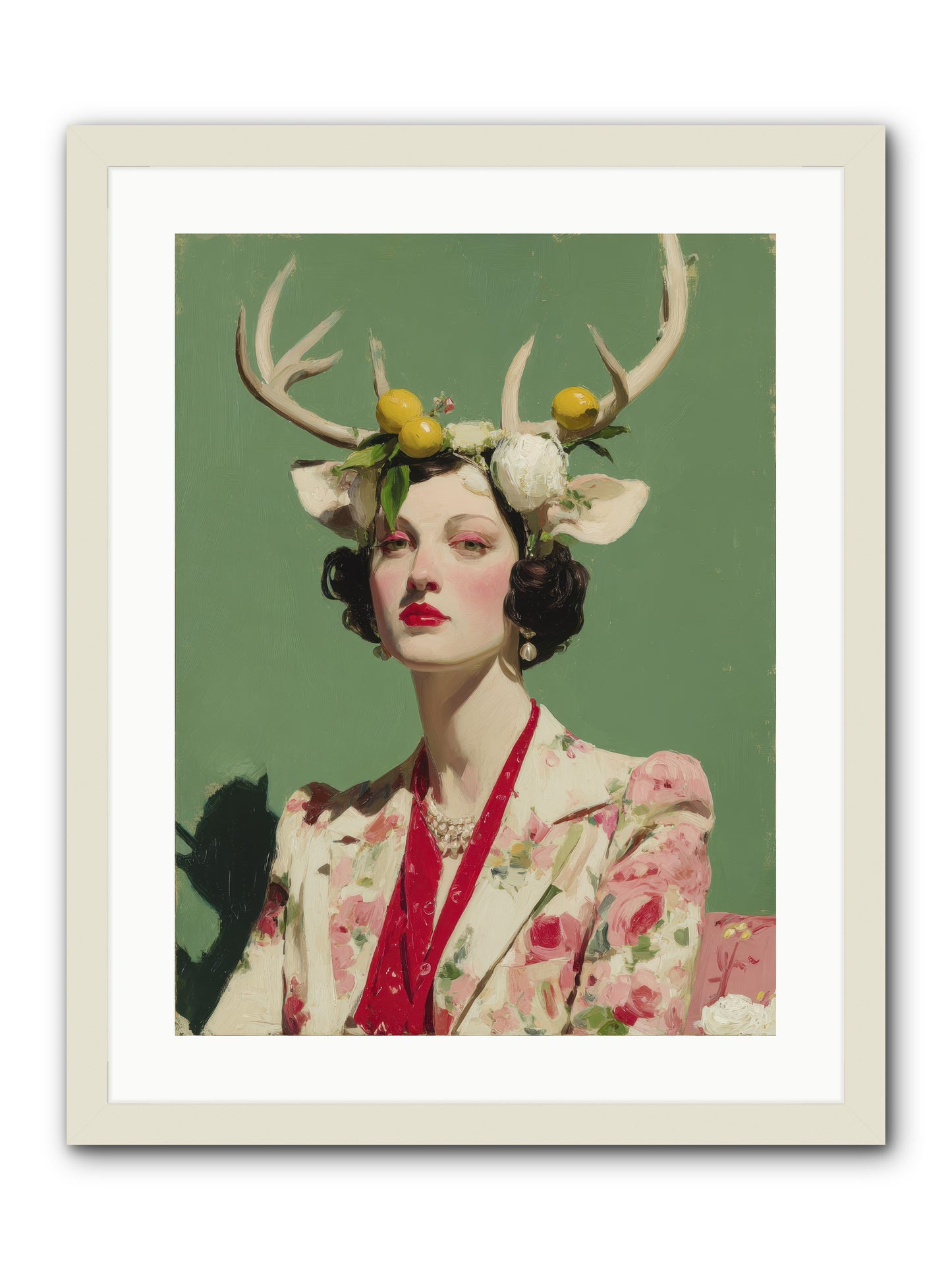 Beauty Required Imagination -- Framed Print - White 18x24