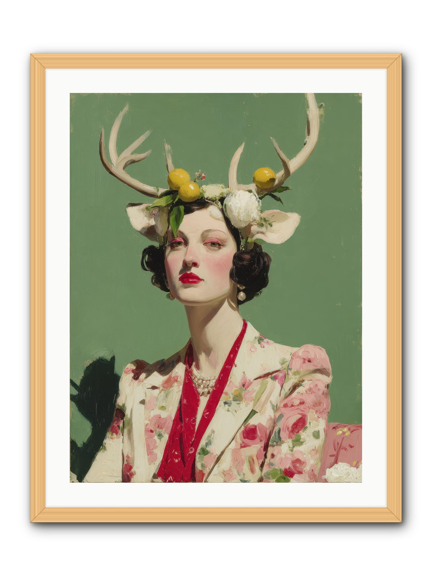 Beauty Required Imagination -- Framed Print - Natural 24x32