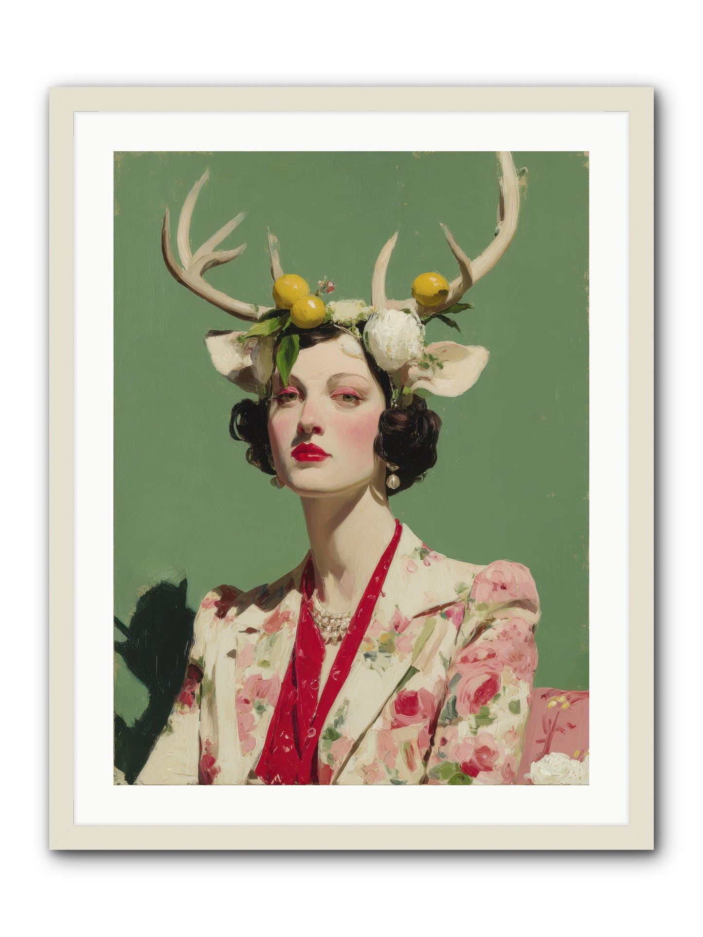 Beauty Required Imagination -- Framed Print - White 24x32