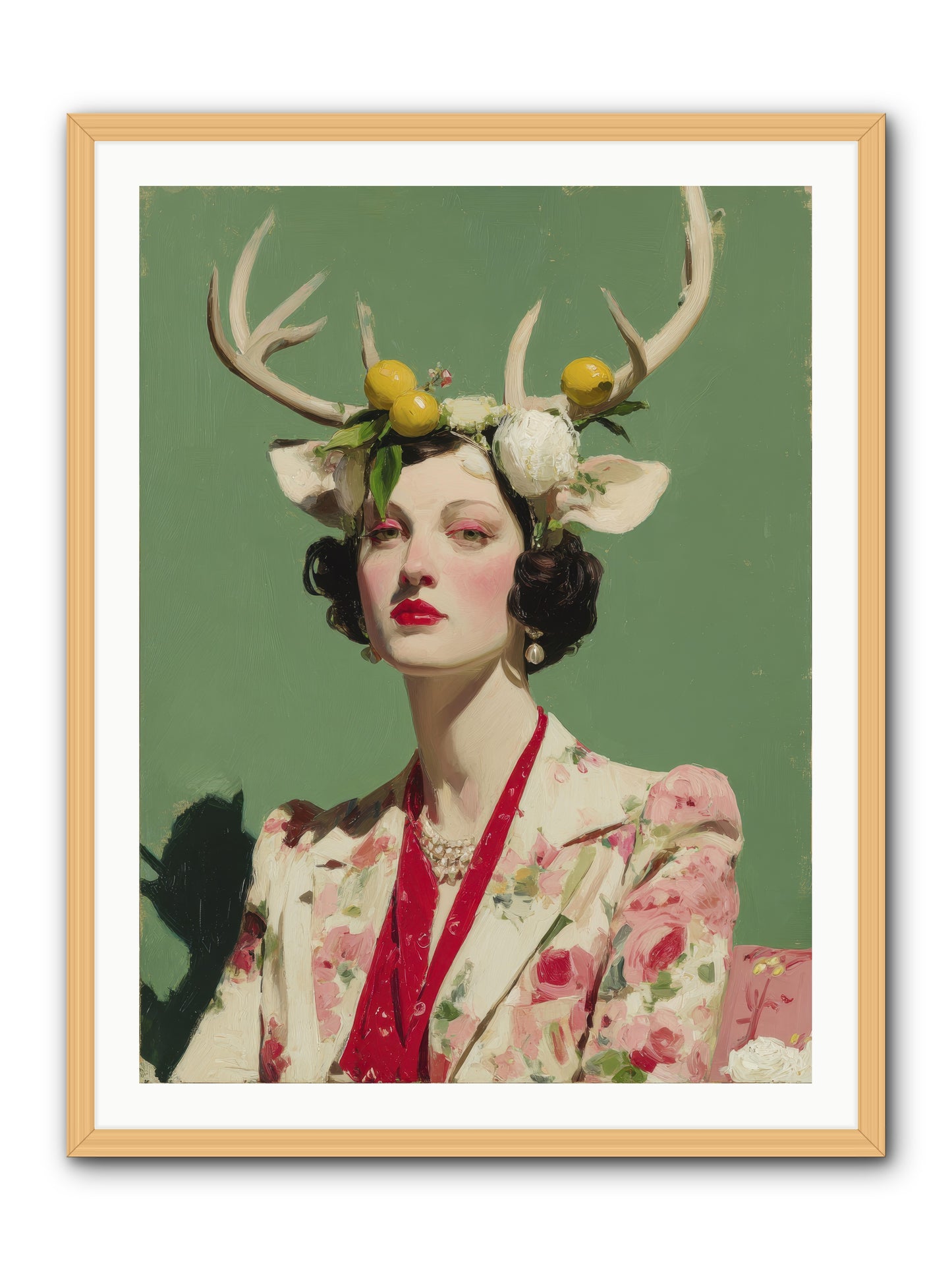 Beauty Required Imagination -- Framed Print - Natural 30x40