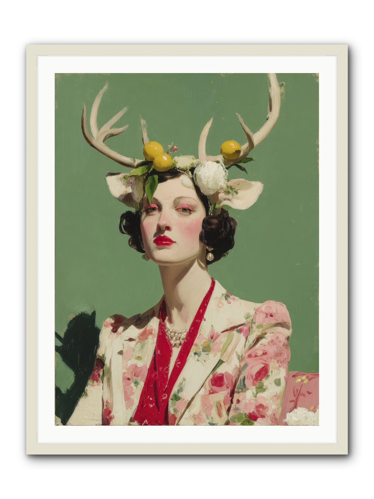 Beauty Required Imagination -- Framed Print - White 30x40