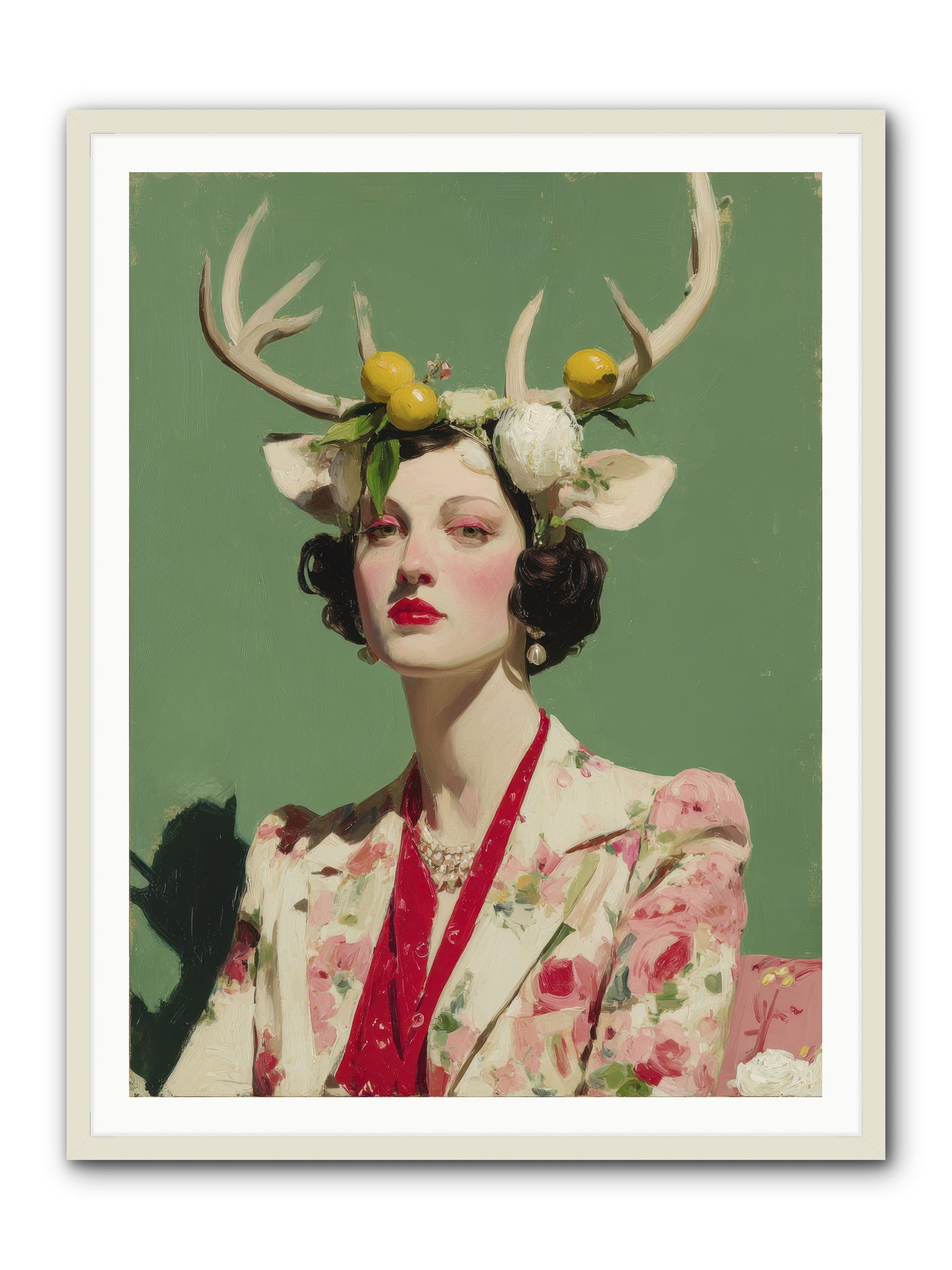 Beauty Required Imagination -- Framed Print - White 36x48