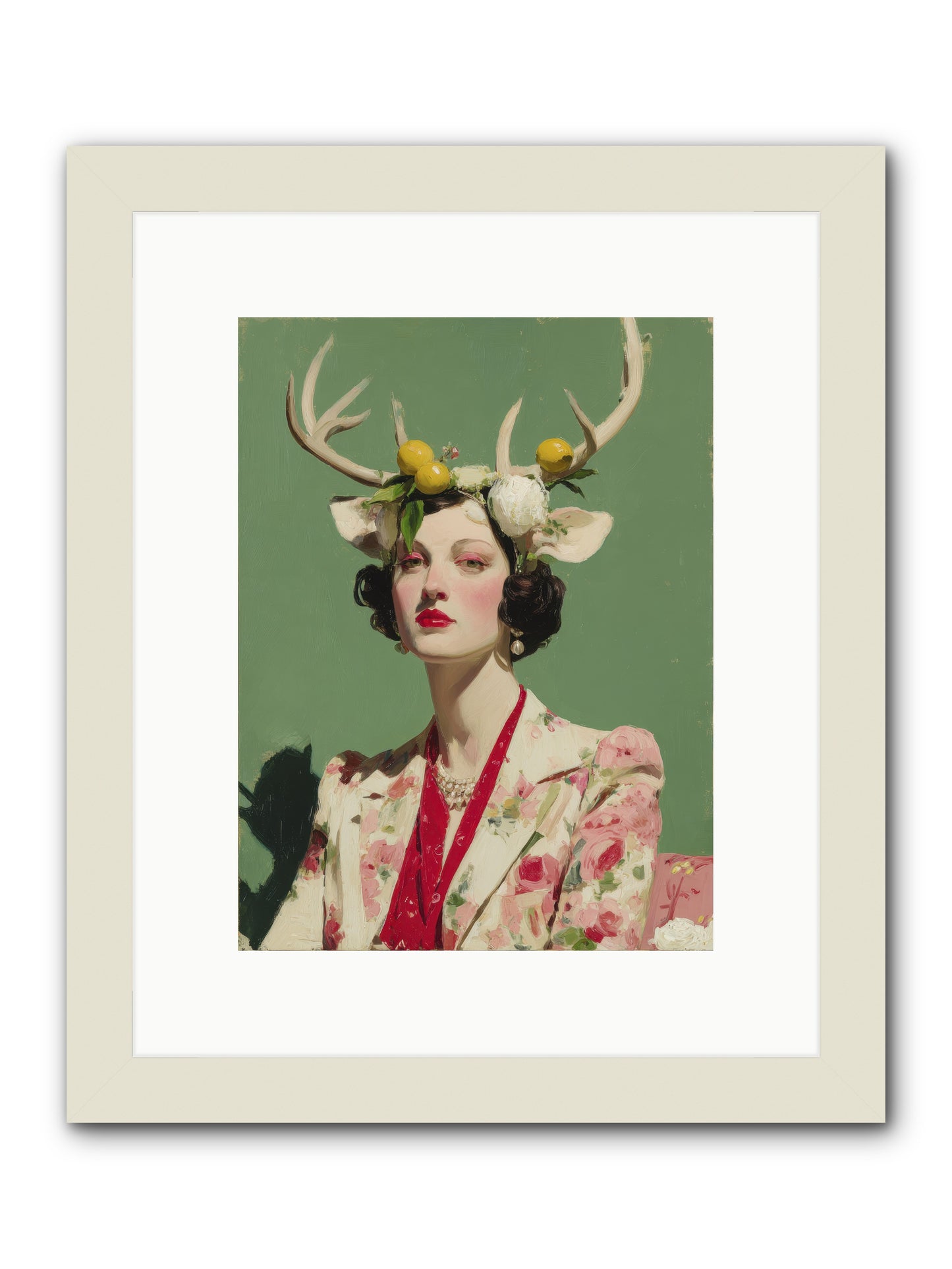 Beauty Required Imagination -- Framed Print - White 9x12