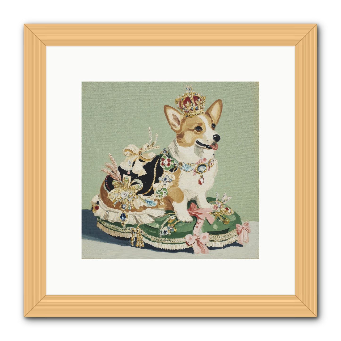 Beauty Takes the Stage -- Framed Print - Natural 10x10