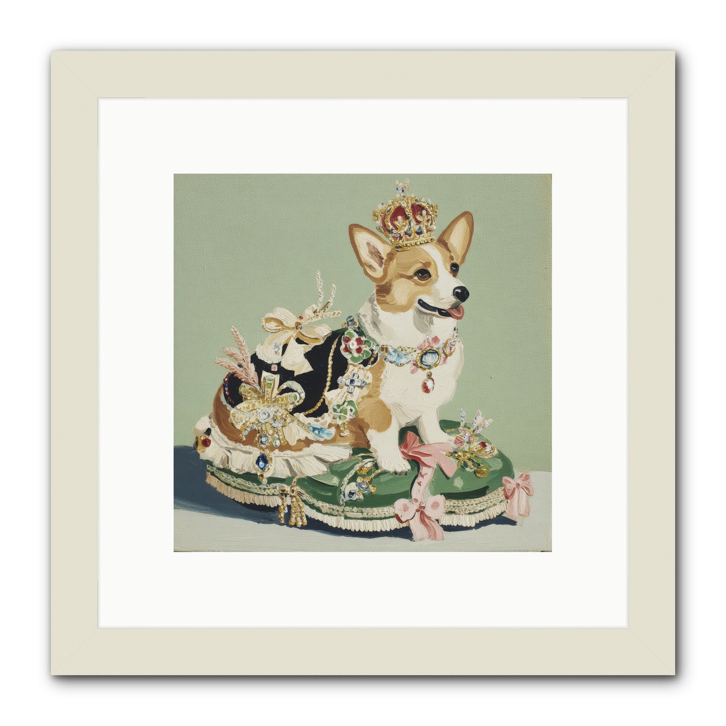 Beauty Takes the Stage -- Framed Print - White 10x10