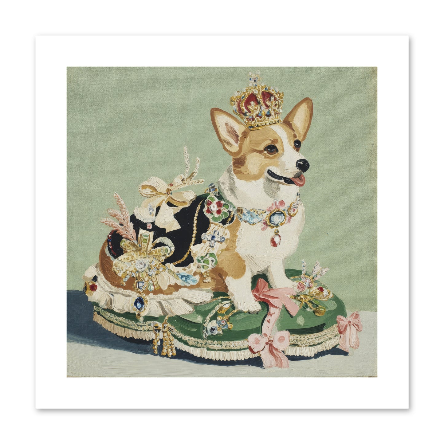 Beauty Takes the Stage -- Loose Canvas Print 10x10