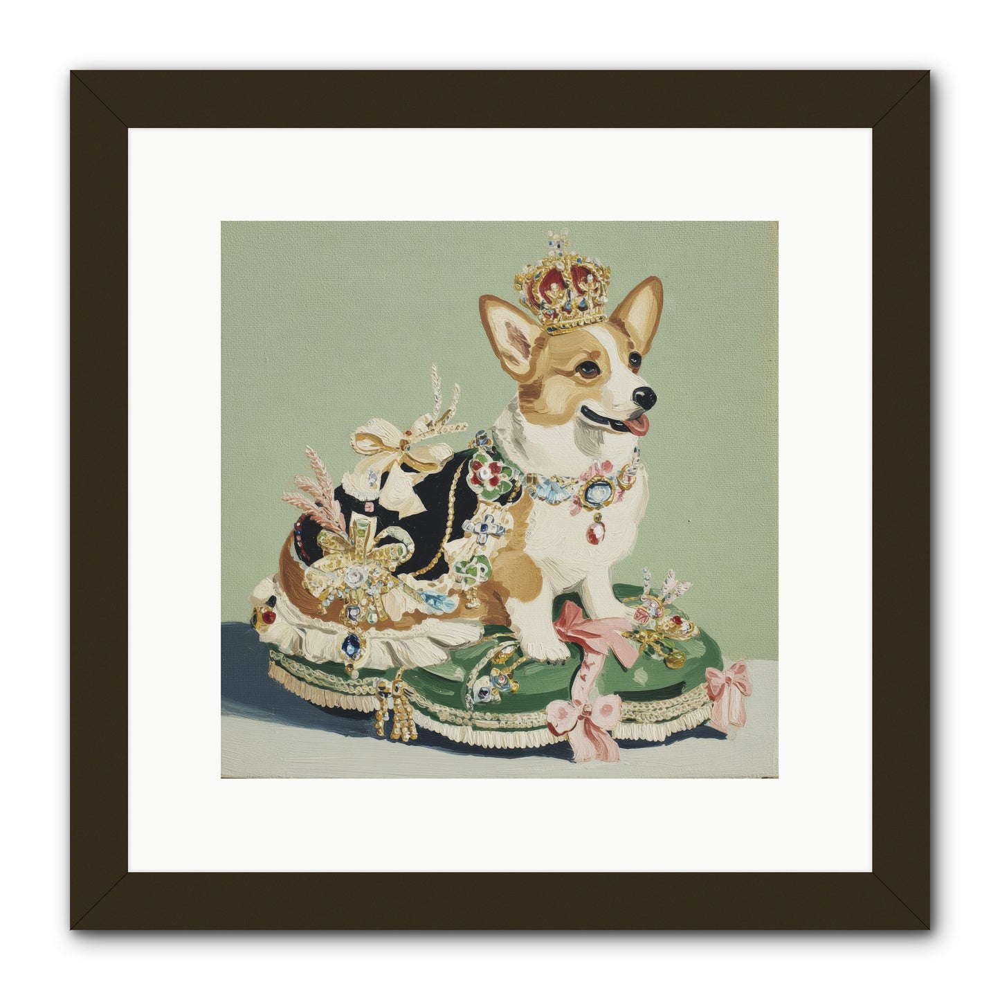 Beauty Takes the Stage -- Framed Print - Black 12x12