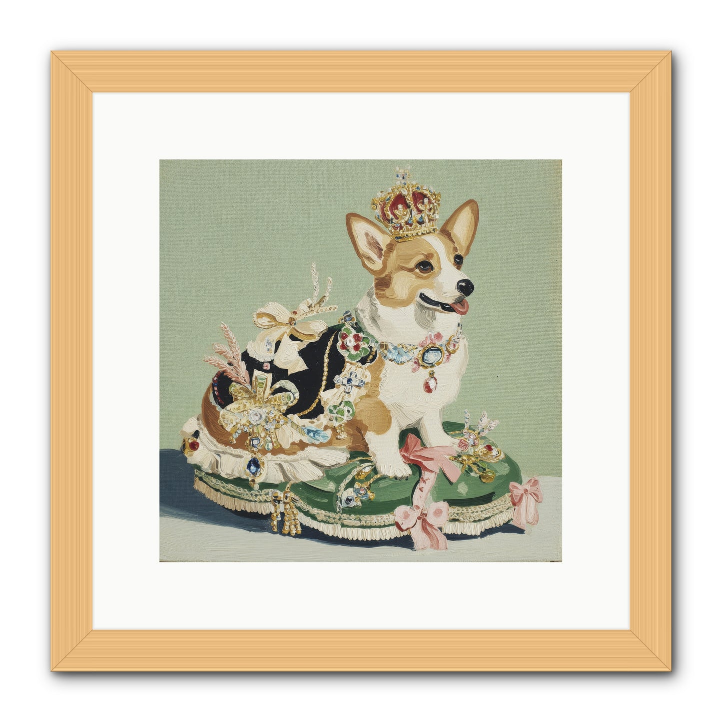 Beauty Takes the Stage -- Framed Print - Natural 12x12
