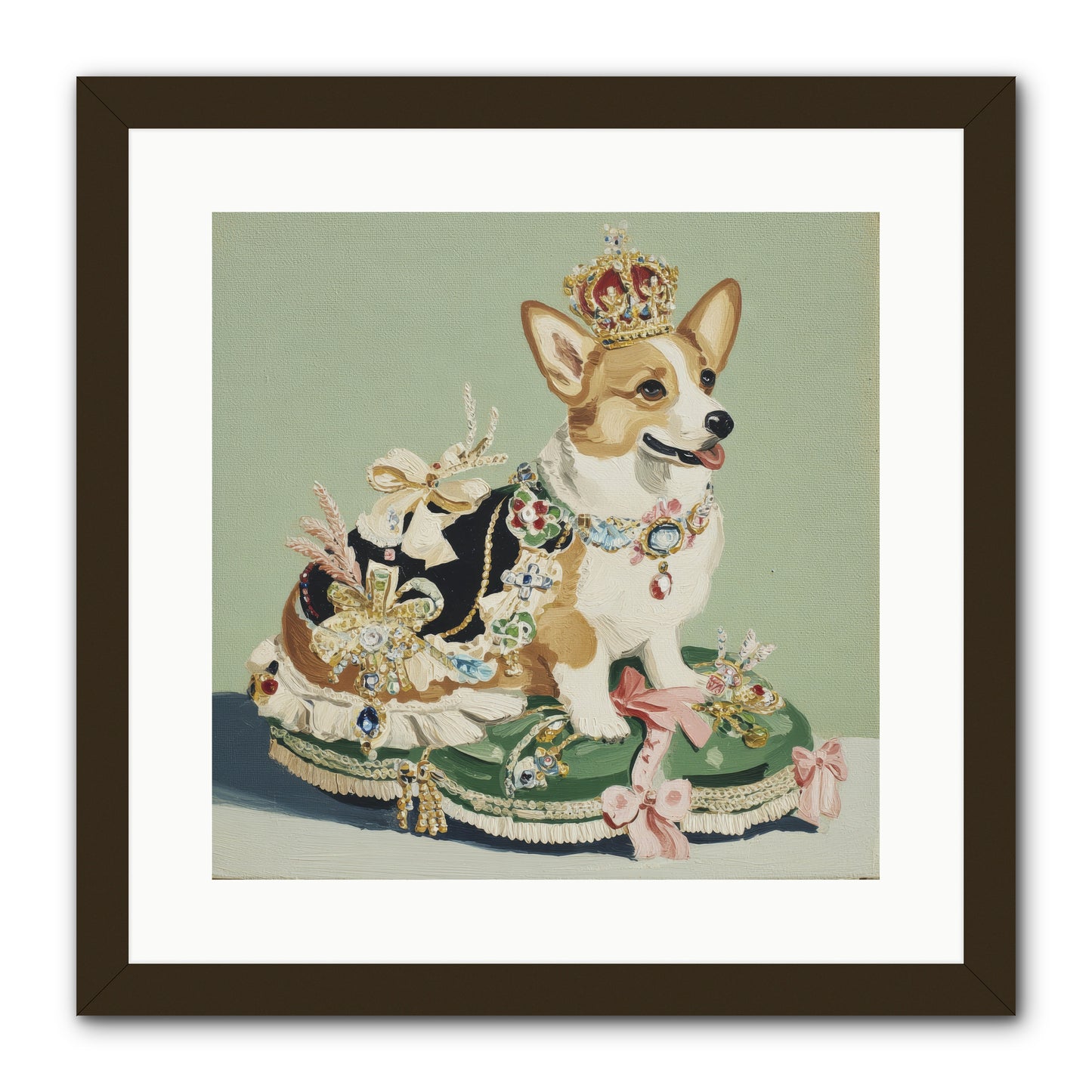 Beauty Takes the Stage -- Framed Print - Black 16x16