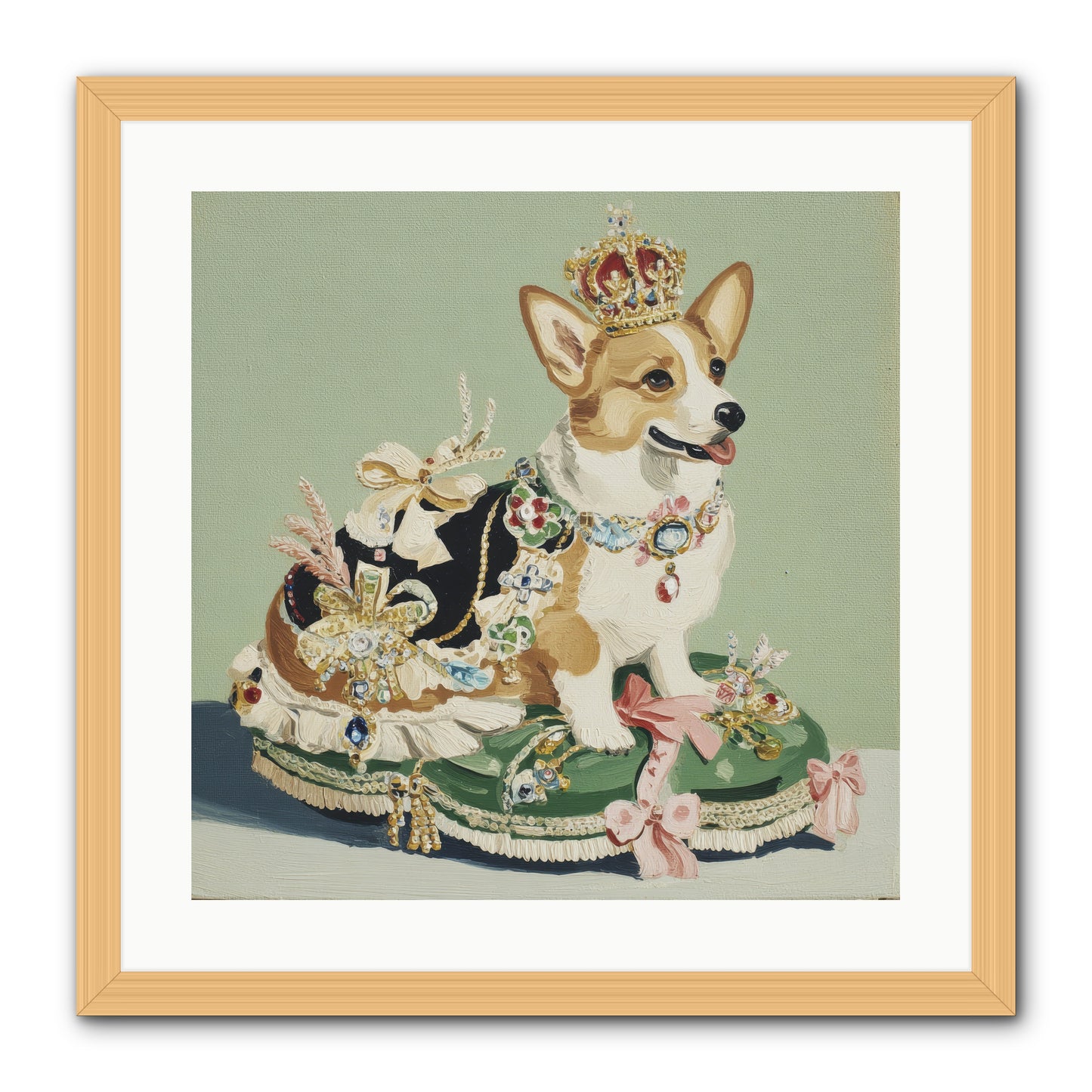 Beauty Takes the Stage -- Framed Print - Natural 20x20