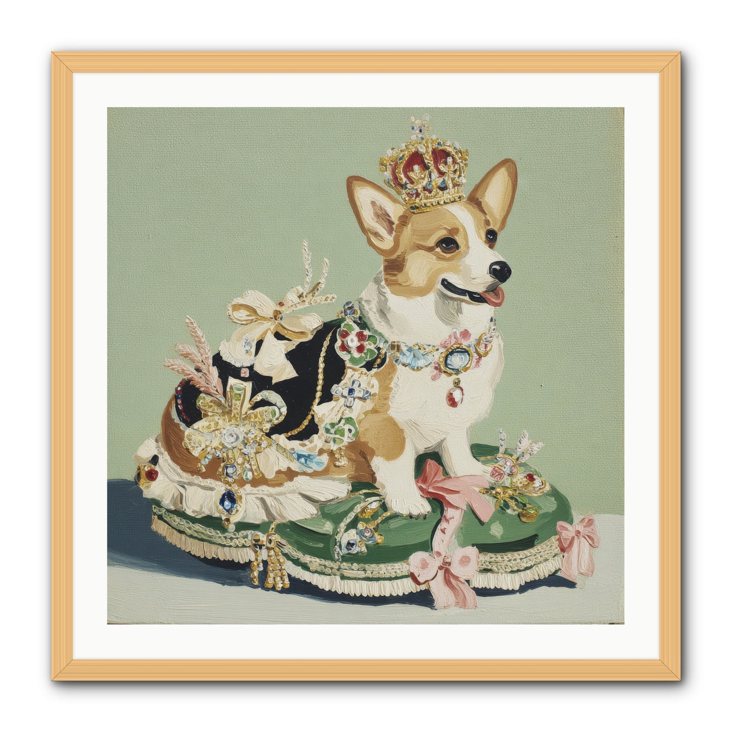 Beauty Takes the Stage -- Framed Print - Natural 30x30